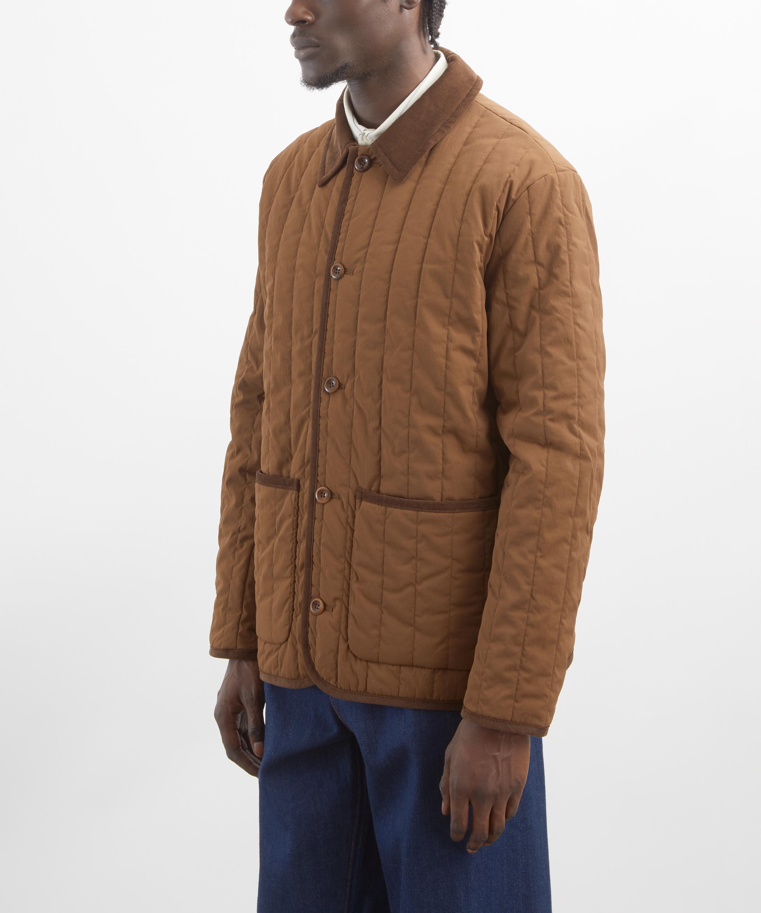 A.P.C. - Leone Chestnut Brown Quilted Jacket image number 2