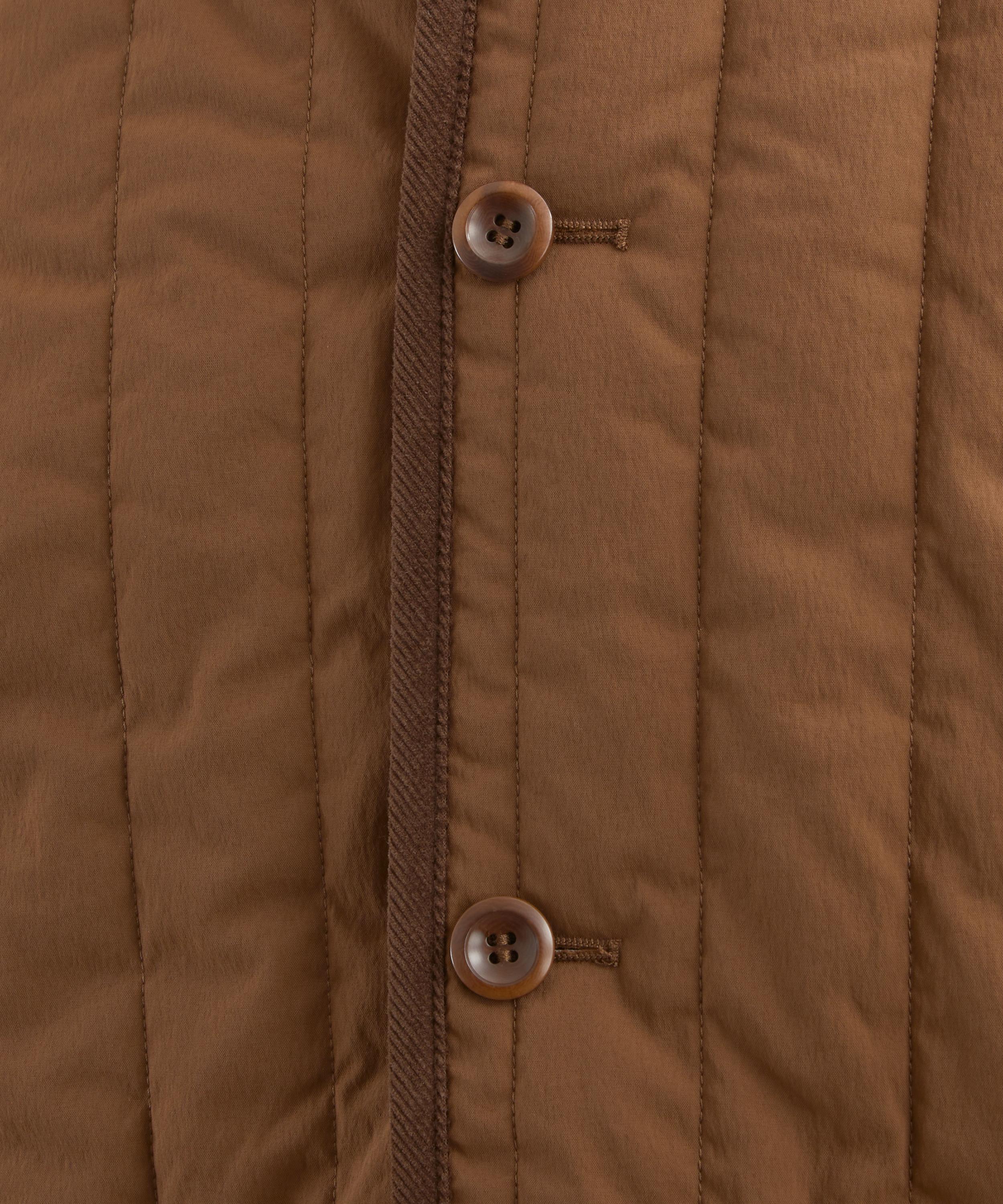 A.P.C. - Leone Chestnut Brown Quilted Jacket image number 4