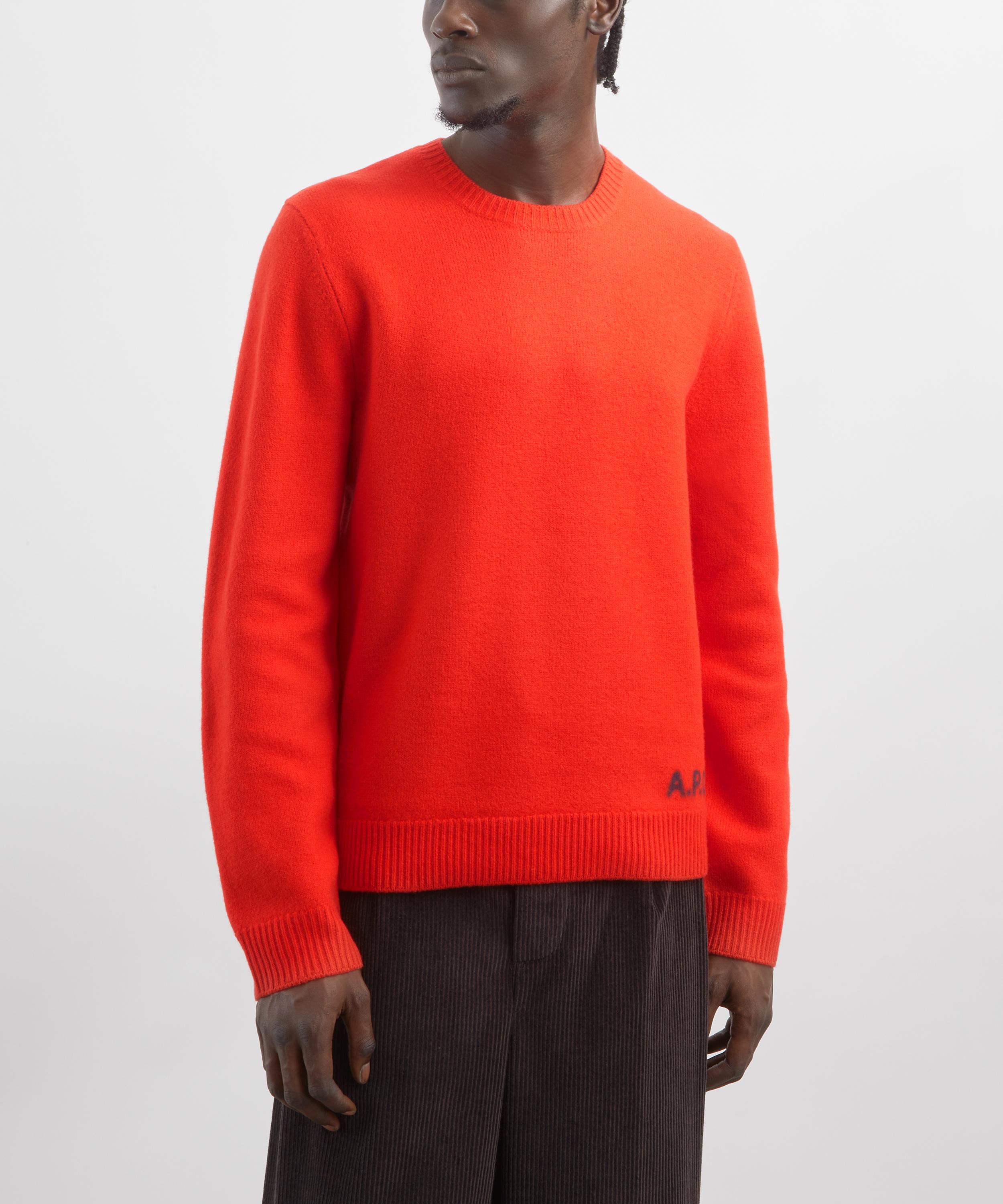 A.P.C. - Red Edward Merino Wool Jumper image number 2