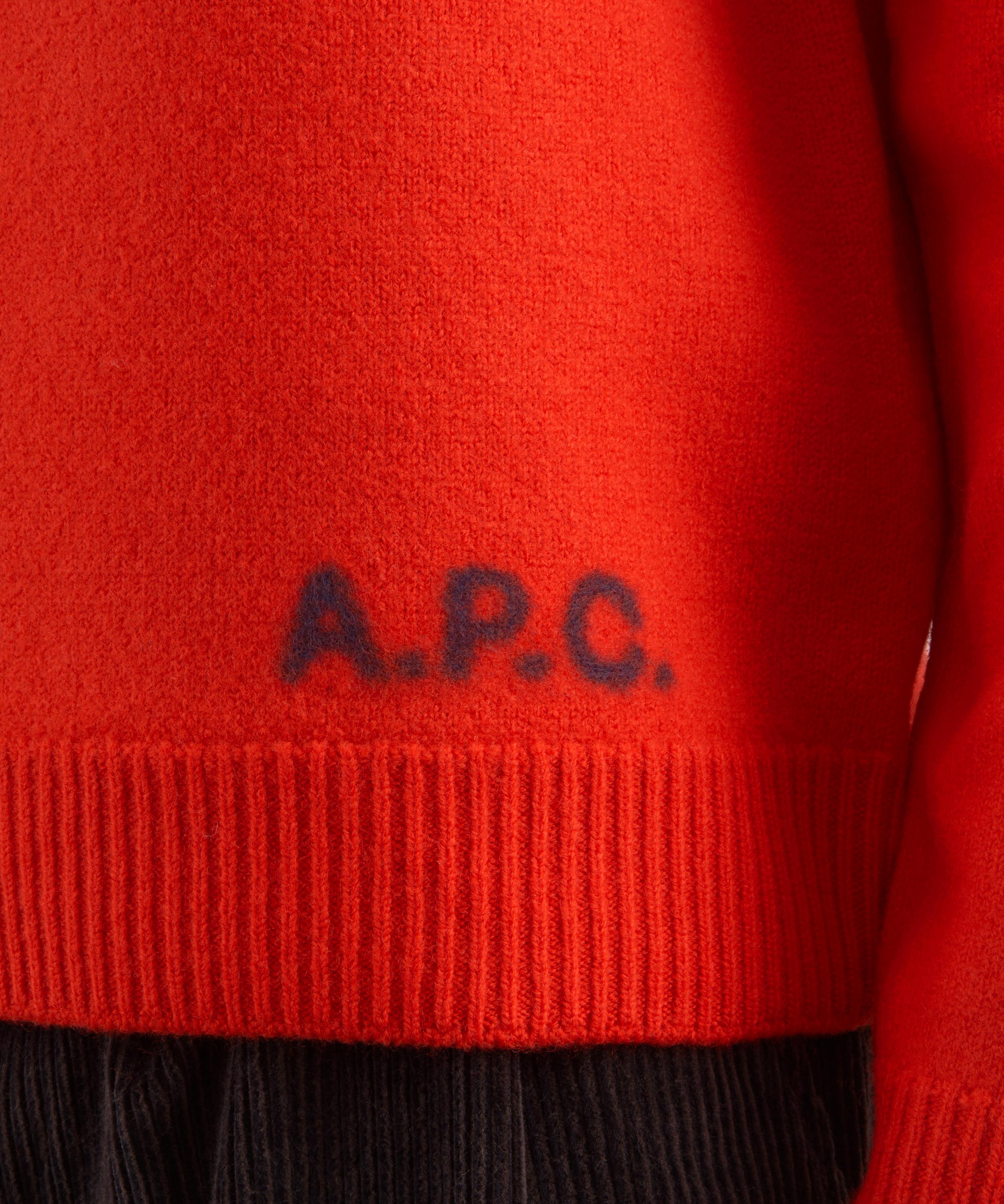 A.P.C. - Red Edward Merino Wool Jumper image number 4