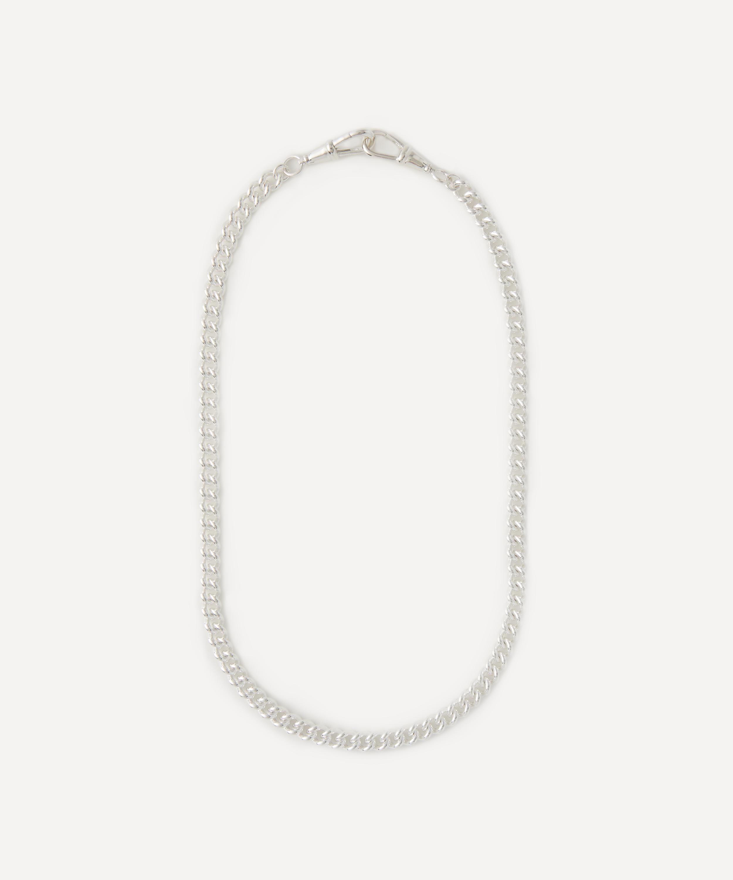 Tilly Sveaas - Sterling Silver Medium Curb Clipt Chain Necklace image number 0