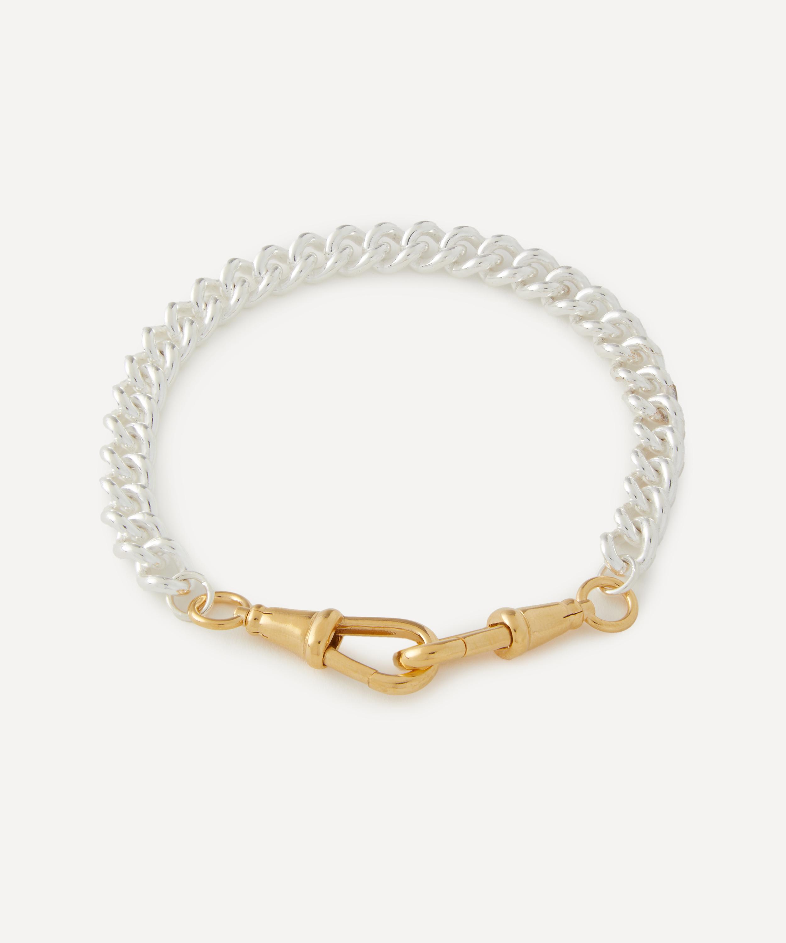 Tilly Sveaas - Mixed Metal Medium Curb Clipt Chain Bracelet image number 0