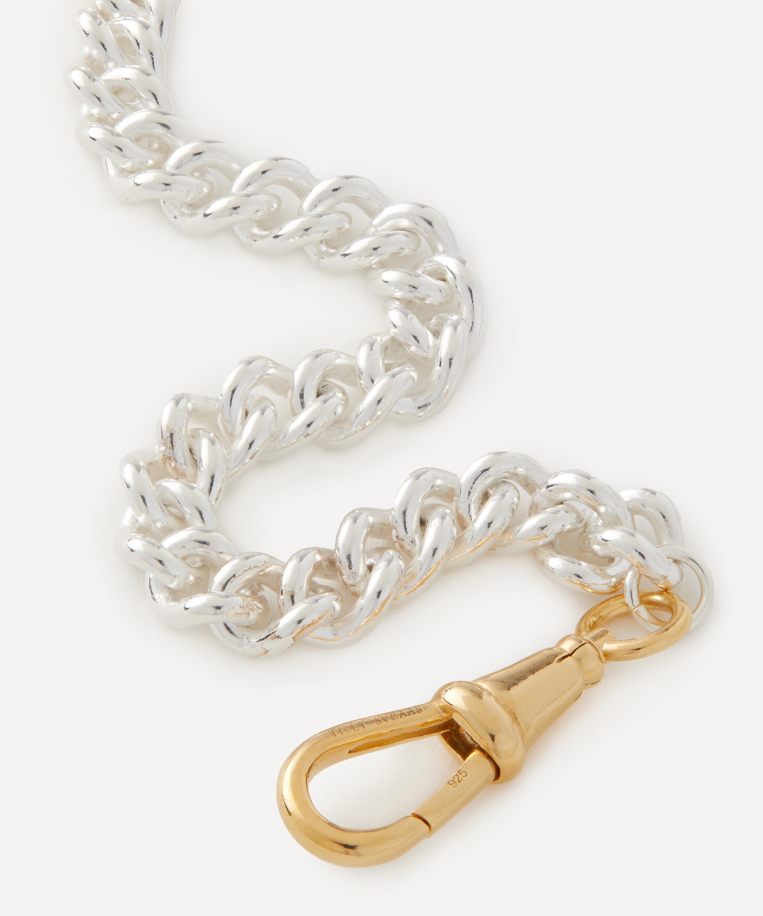 Tilly Sveaas - Mixed Metal Medium Curb Clipt Chain Bracelet image number 1