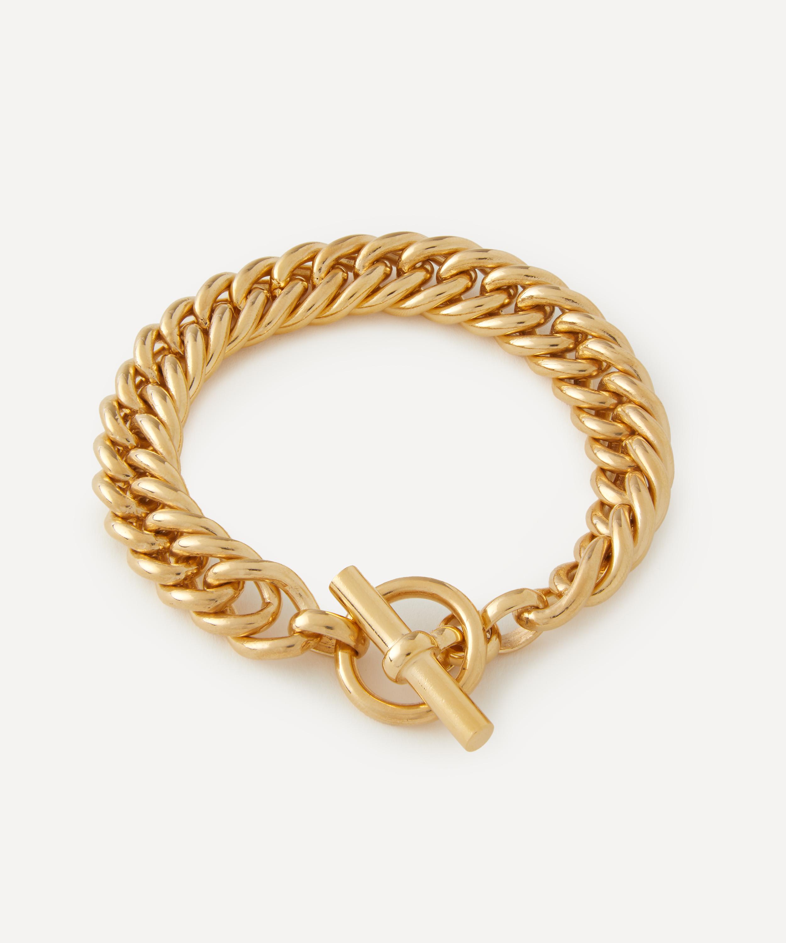 Tilly Sveaas - 18ct Gold-Plated Large Curb Link Chain Bracelet image number 0