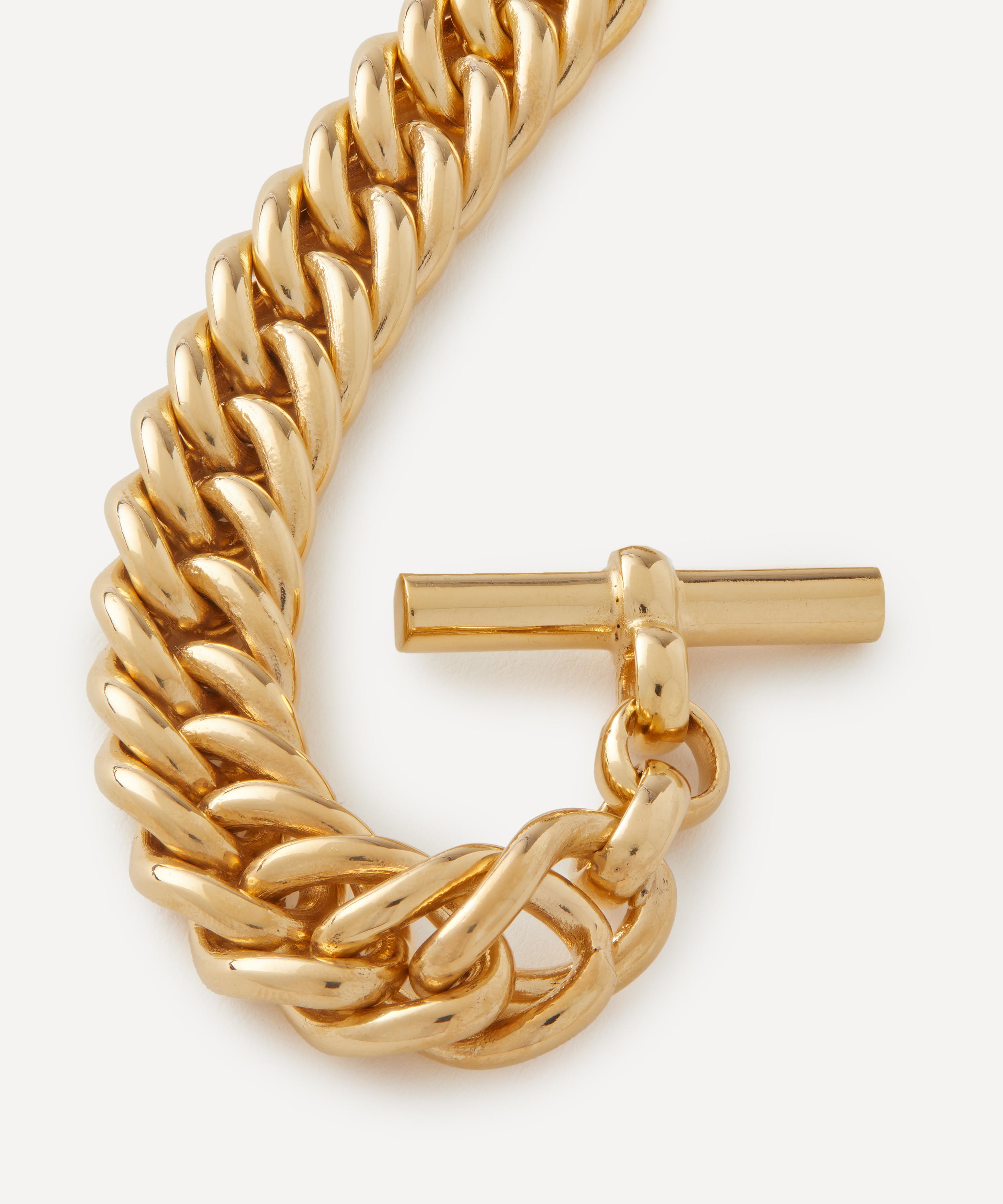 Tilly Sveaas - 18ct Gold-Plated Large Curb Link Chain Bracelet image number 1