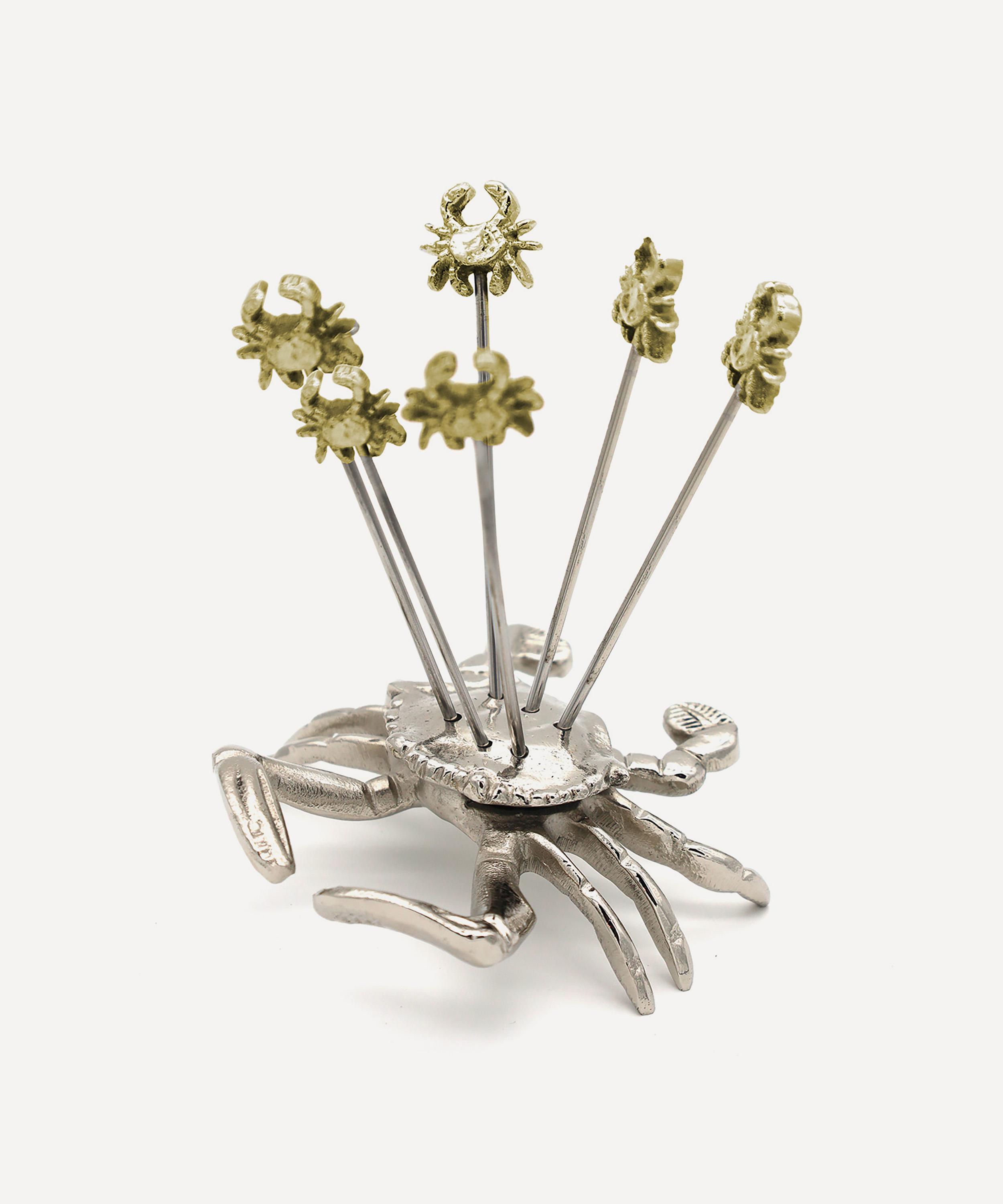 Culinary Concepts - Crab Olive Picks with Holder Set of Six