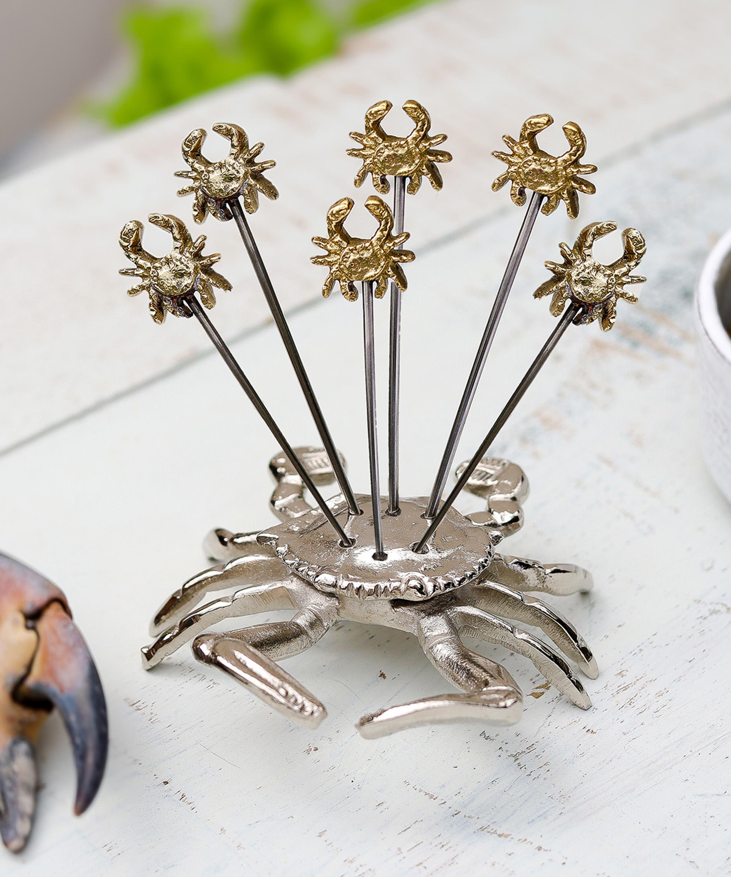 Culinary Concepts - Crab Olive Picks with Holder Set of Six image number 1