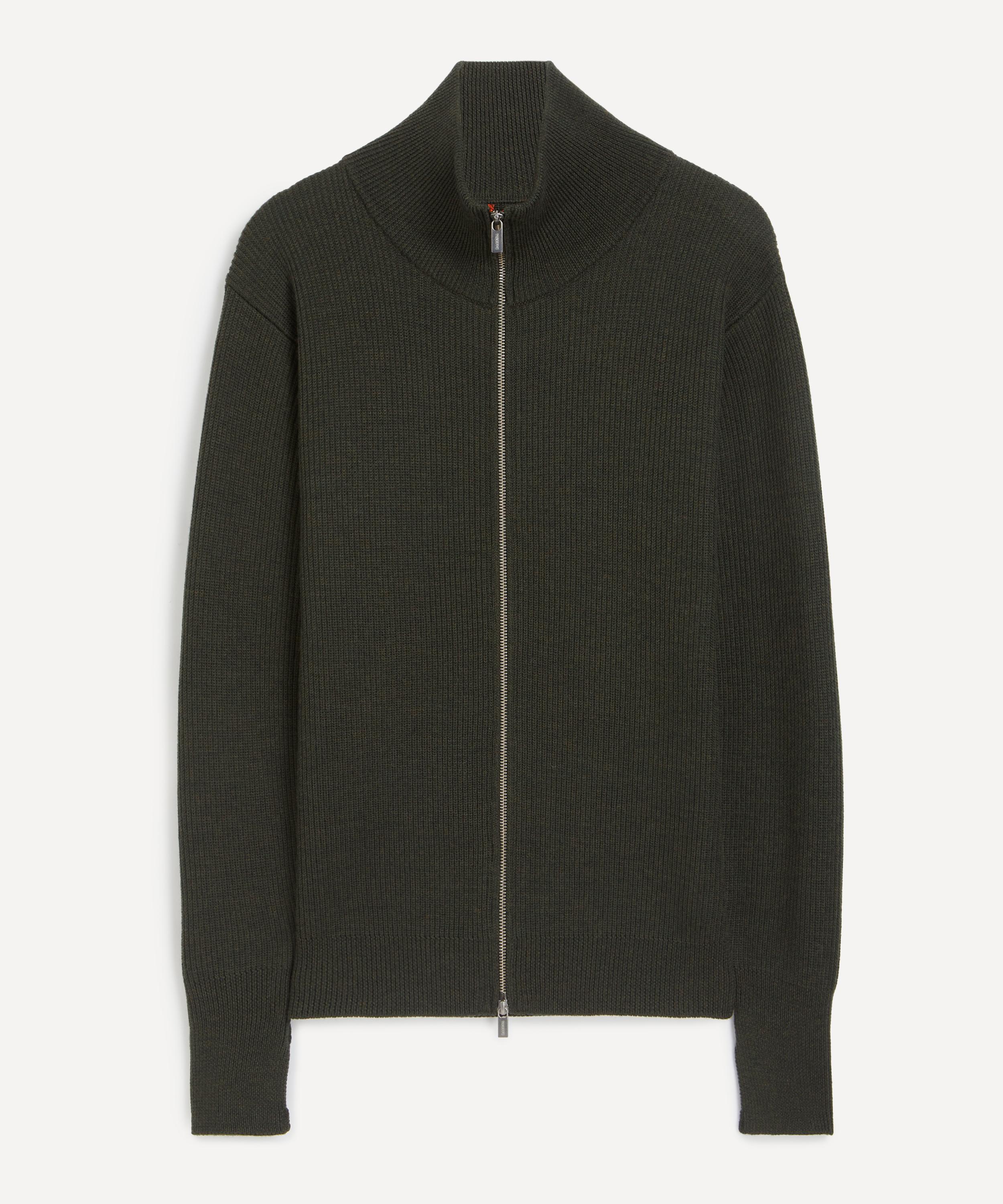 Barena - Army Dori Wool Cardigan image number 0