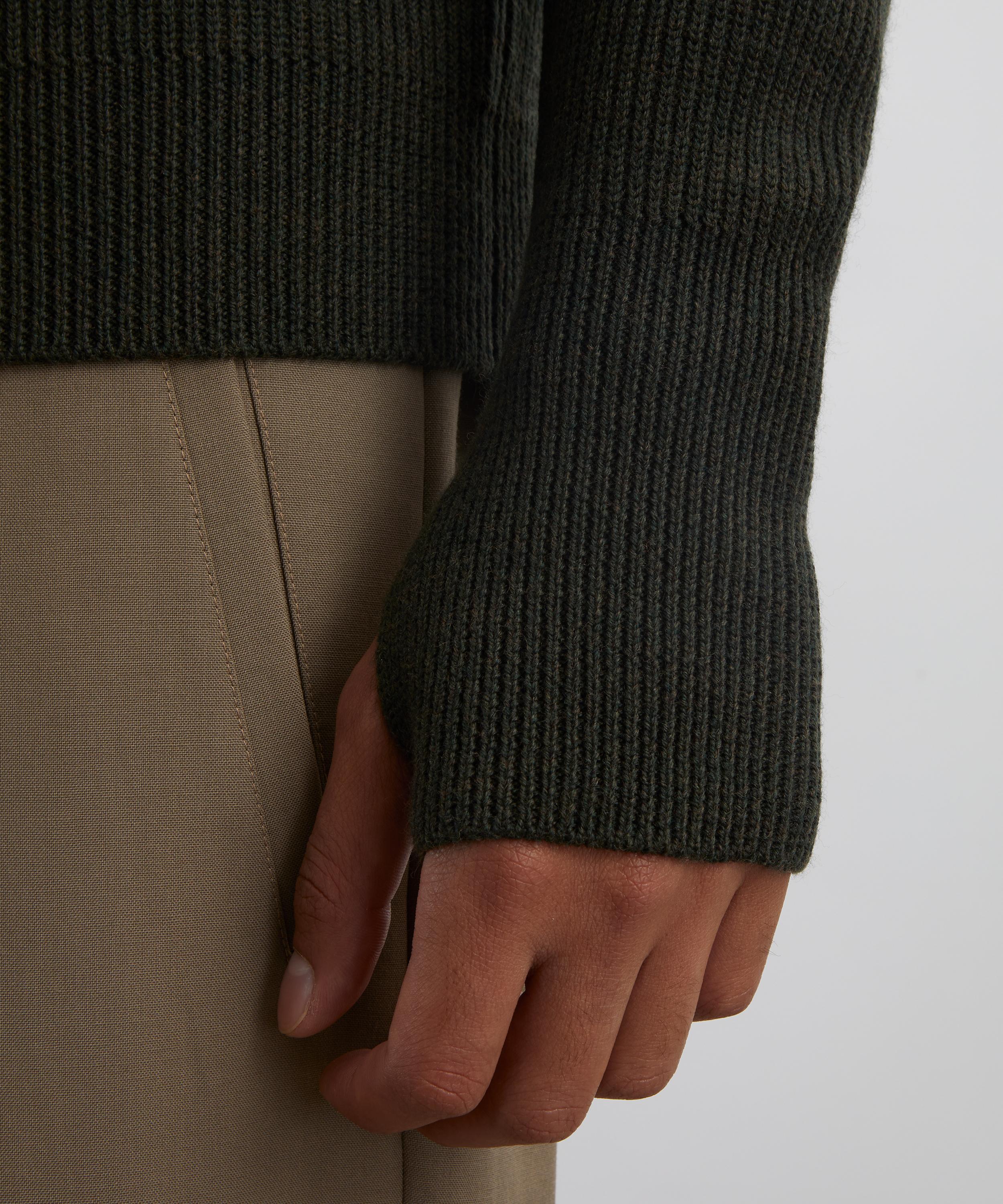 Barena - Army Dori Wool Cardigan image number 4