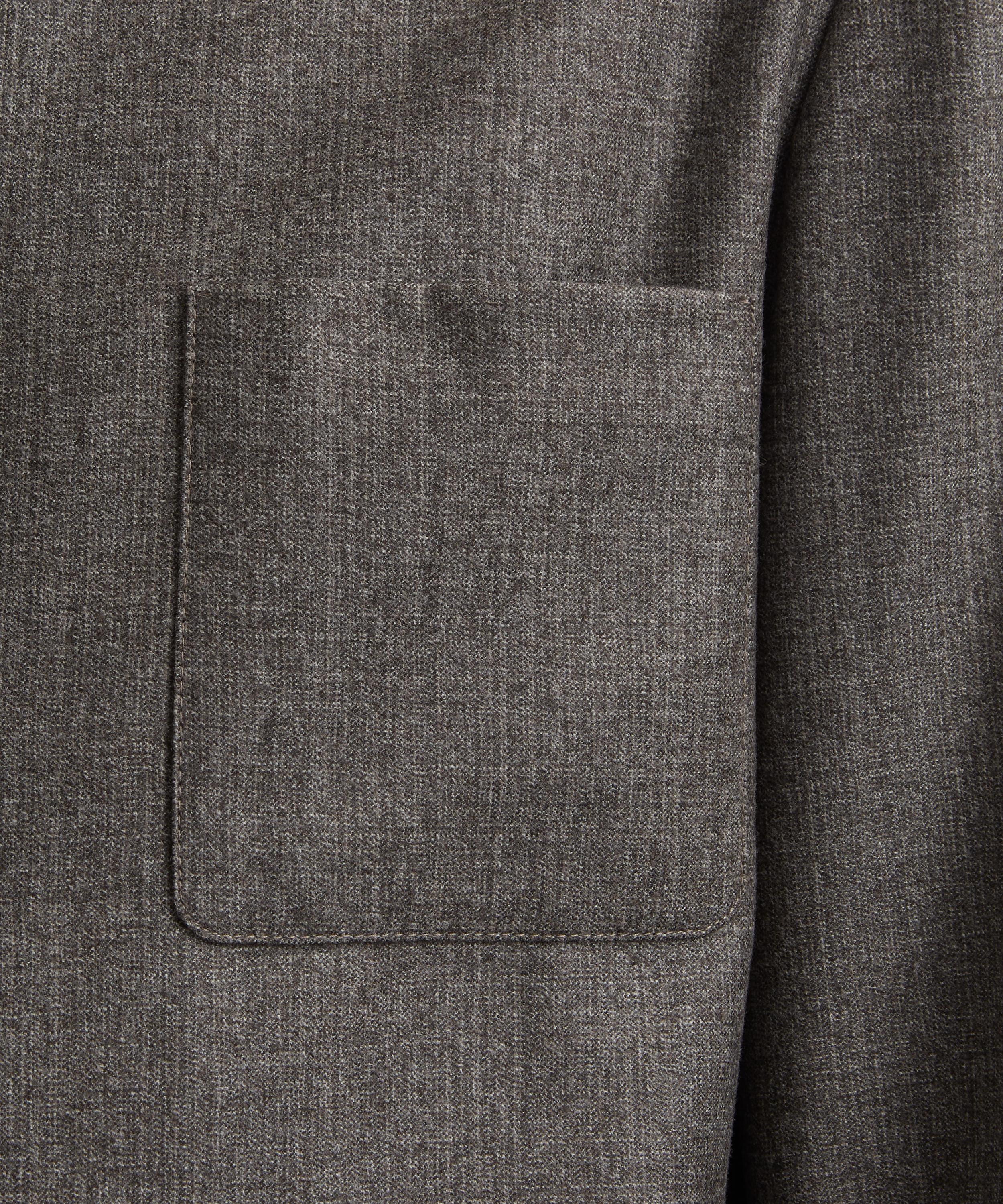 Barena - Grey Melange Overshirt Visal image number 4