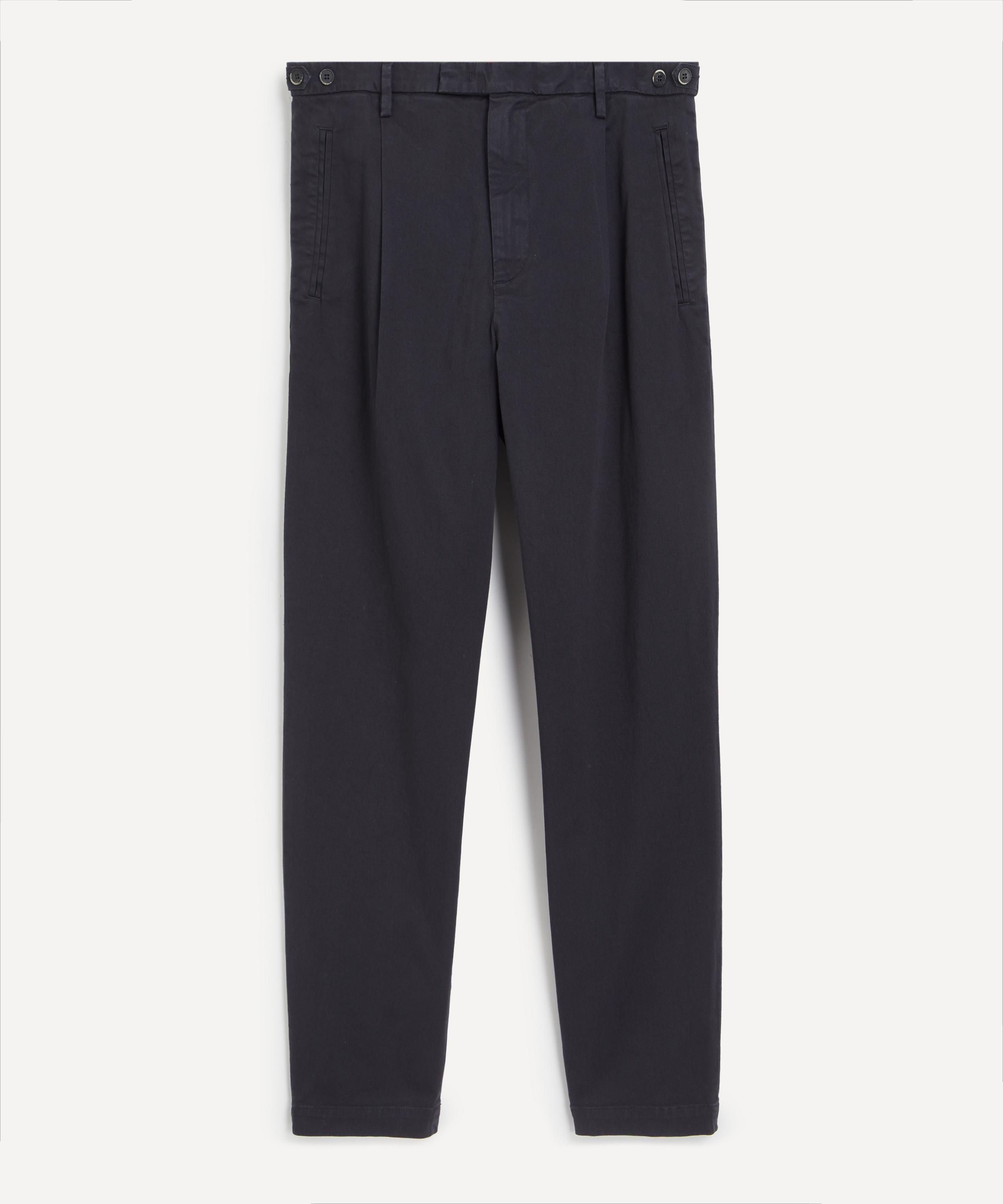 Barena - Navy Masco Cotton Trousers image number 0