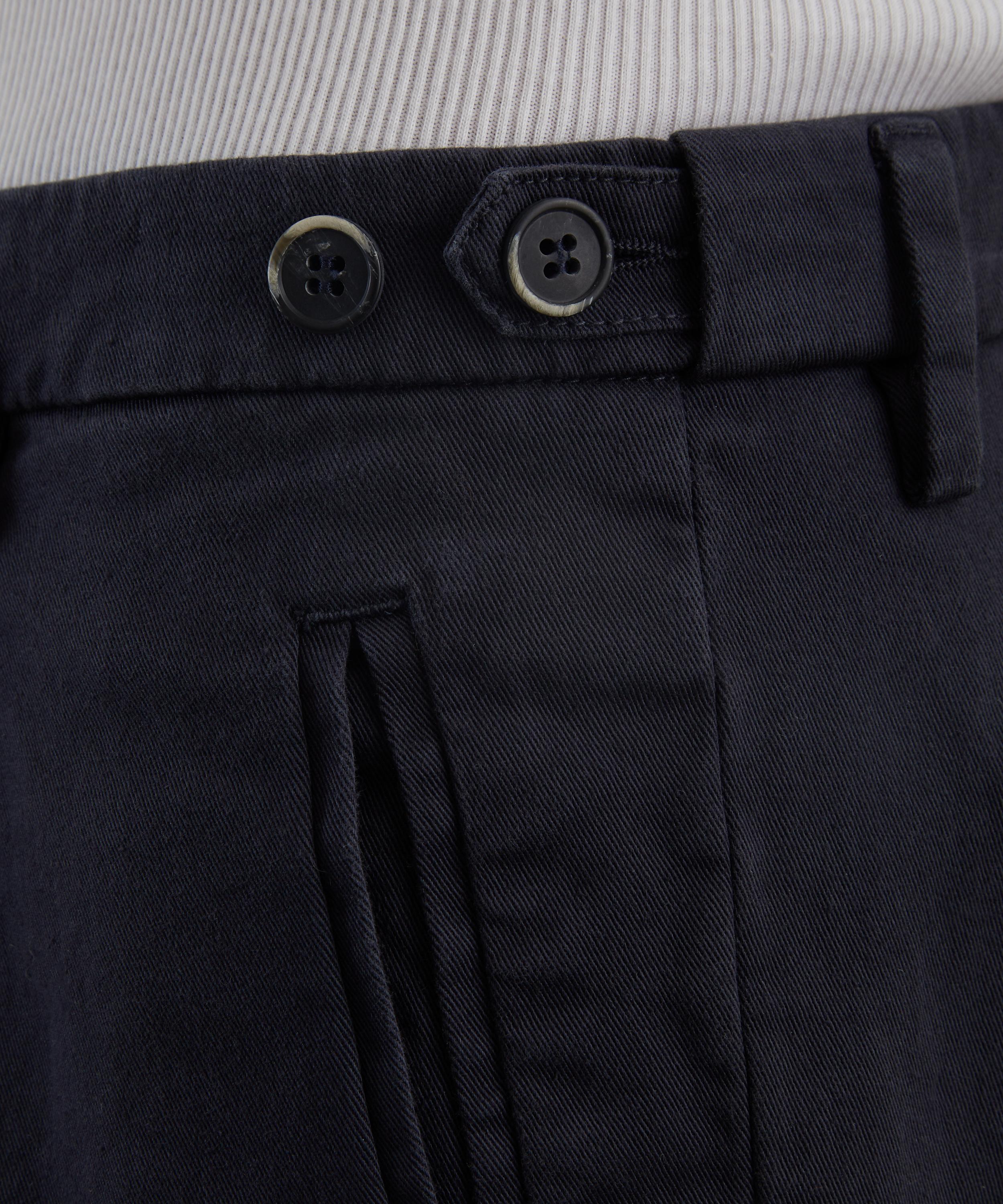 Barena - Navy Masco Cotton Trousers image number 4