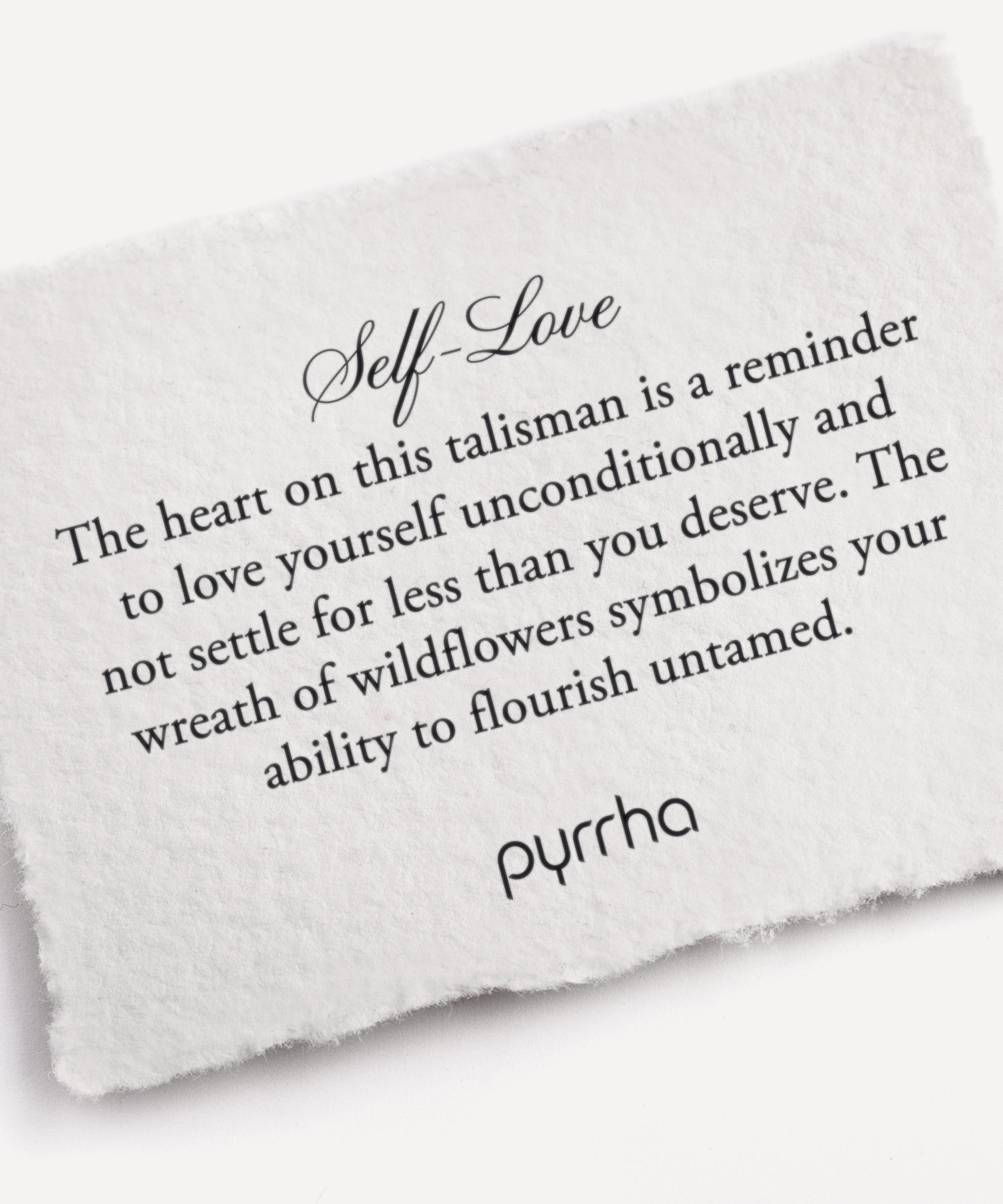 Pyrrha - Sterling Silver Self-Love Diamond Set Talisman Necklace image number 1