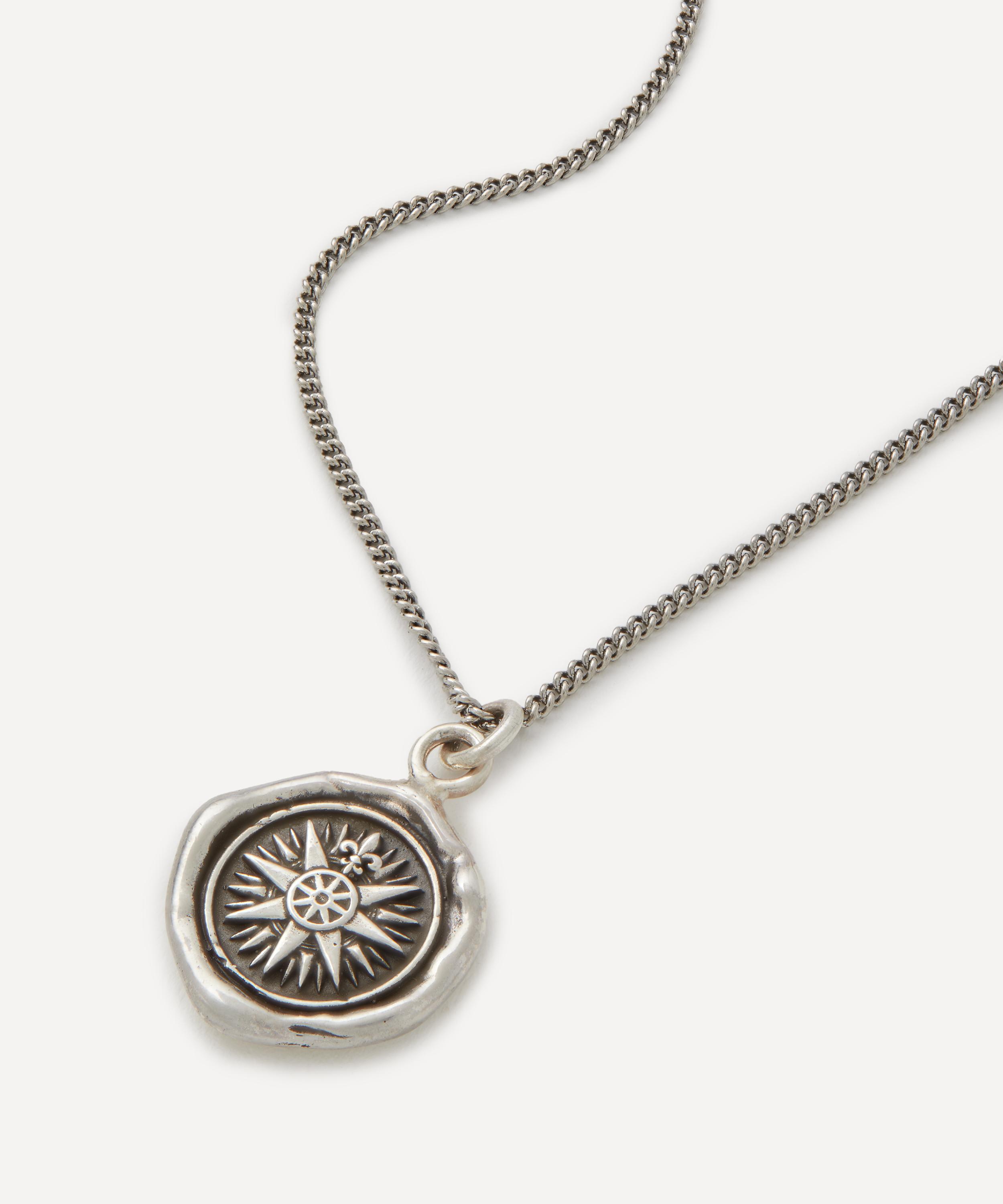 Pyrrha - Sterling Silver Direction Pendant Necklace