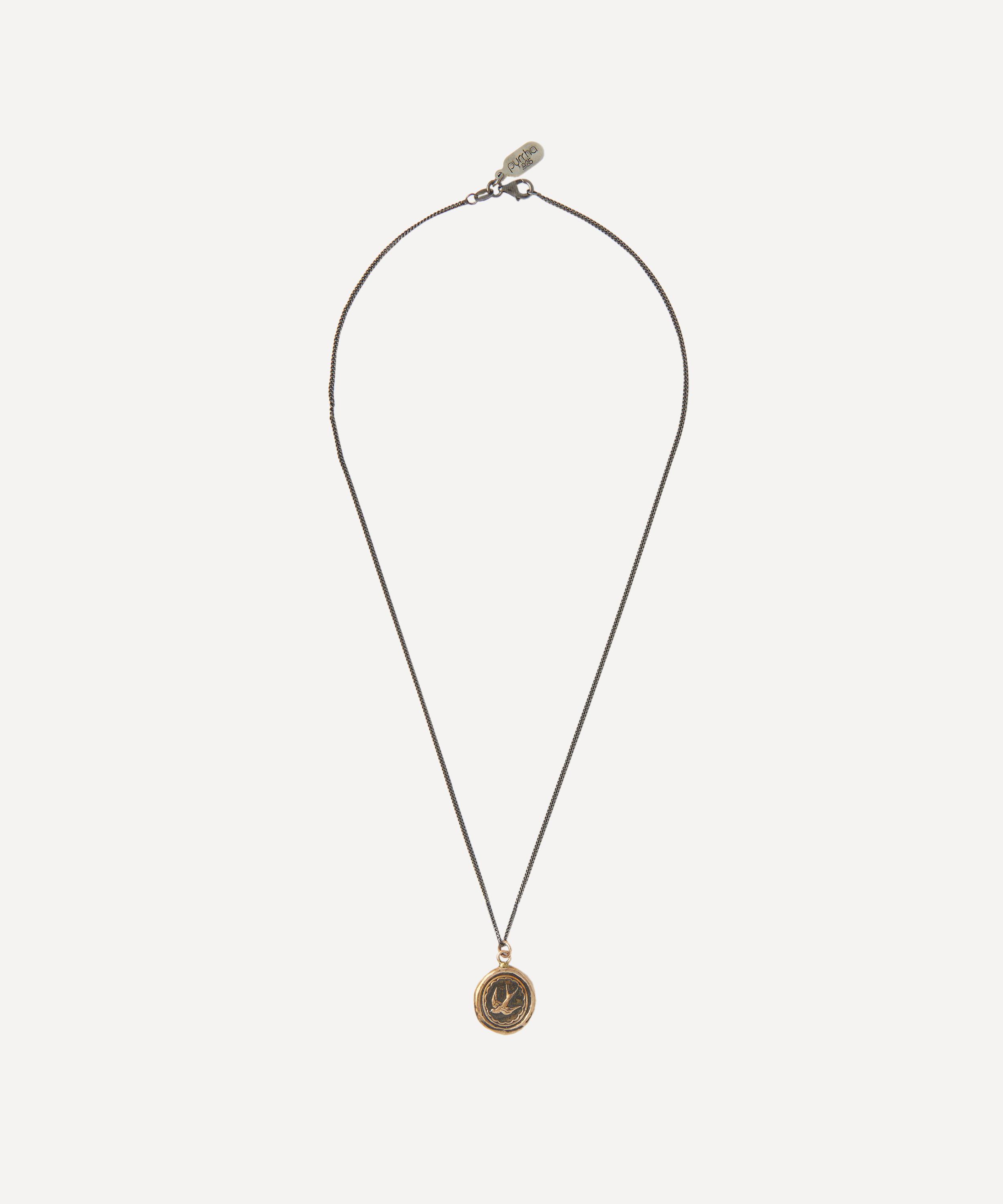 Pyrrha - Bronze Free Spirited Pendant Necklace image number 1