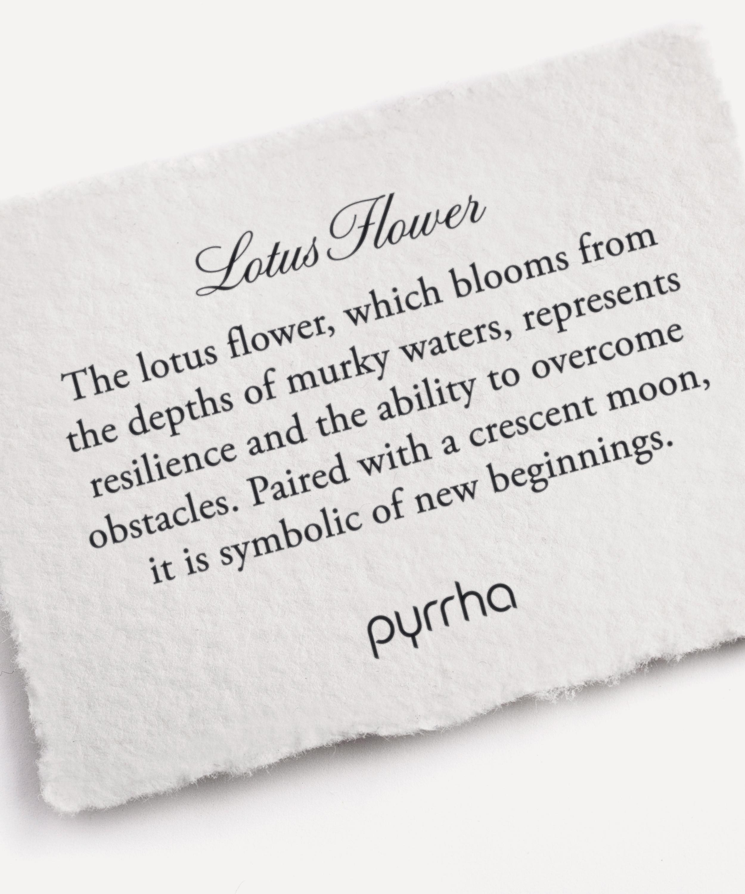 Pyrrha - Sterling Silver Lotus Flower Talisman Necklace image number 4
