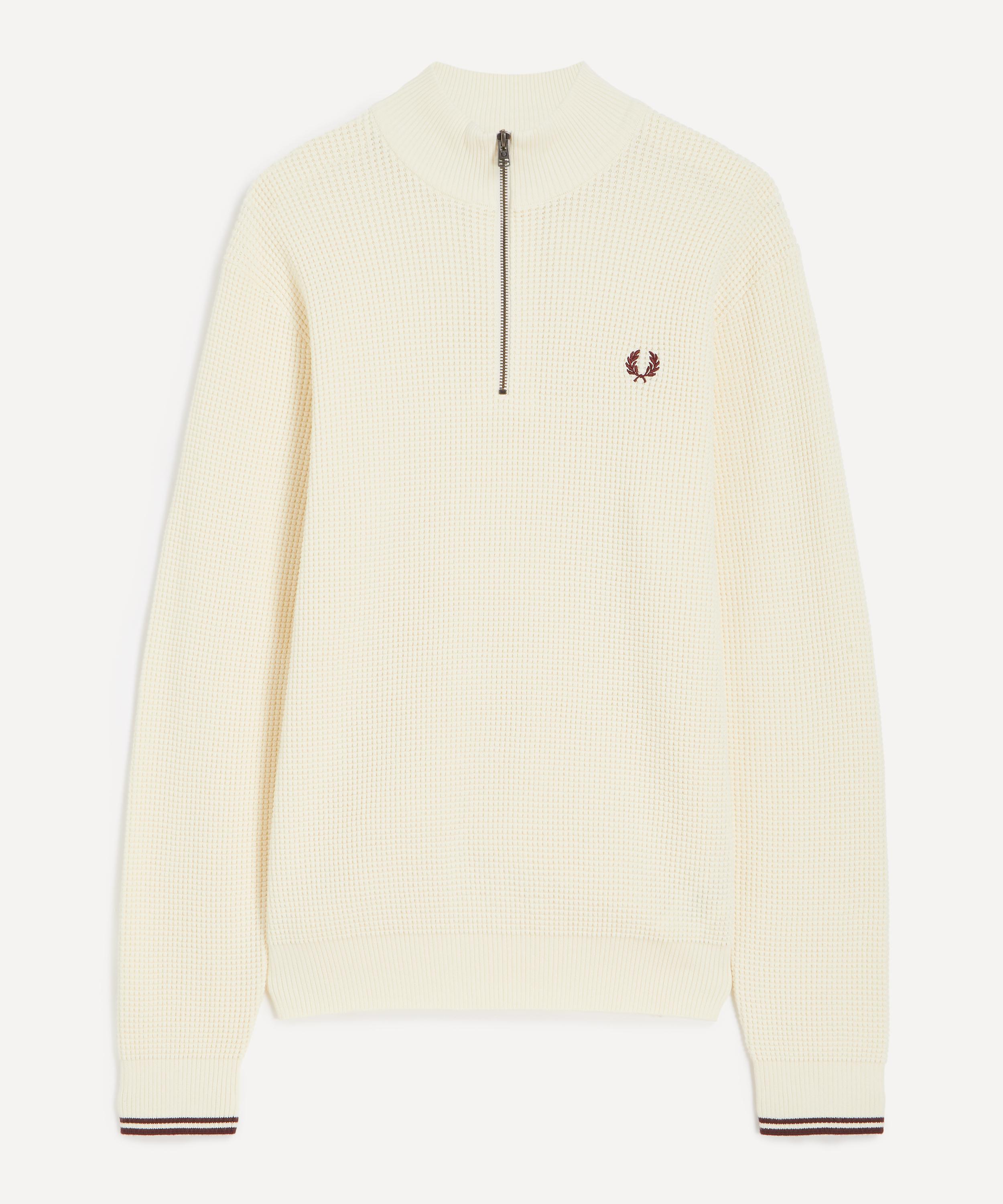 Fred Perry - Waffle-Stitch Half-Zip Jumper image number 0