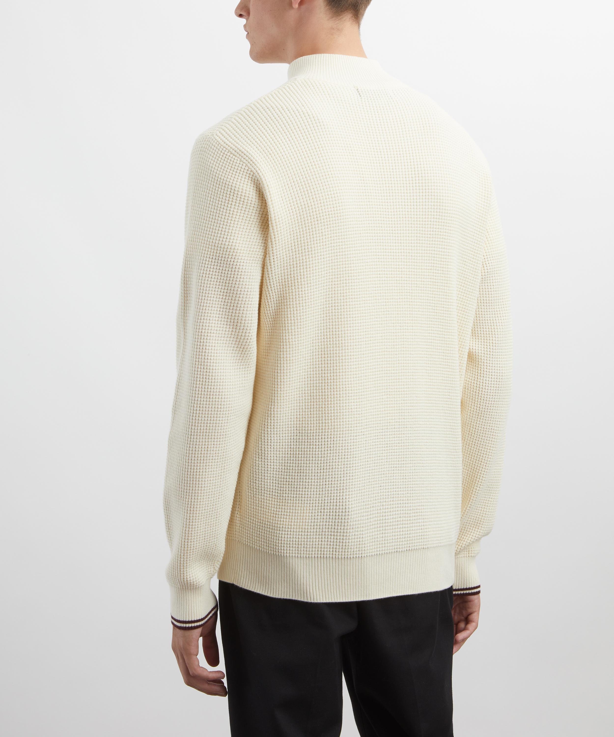 Fred Perry - Waffle-Stitch Half-Zip Jumper image number 3