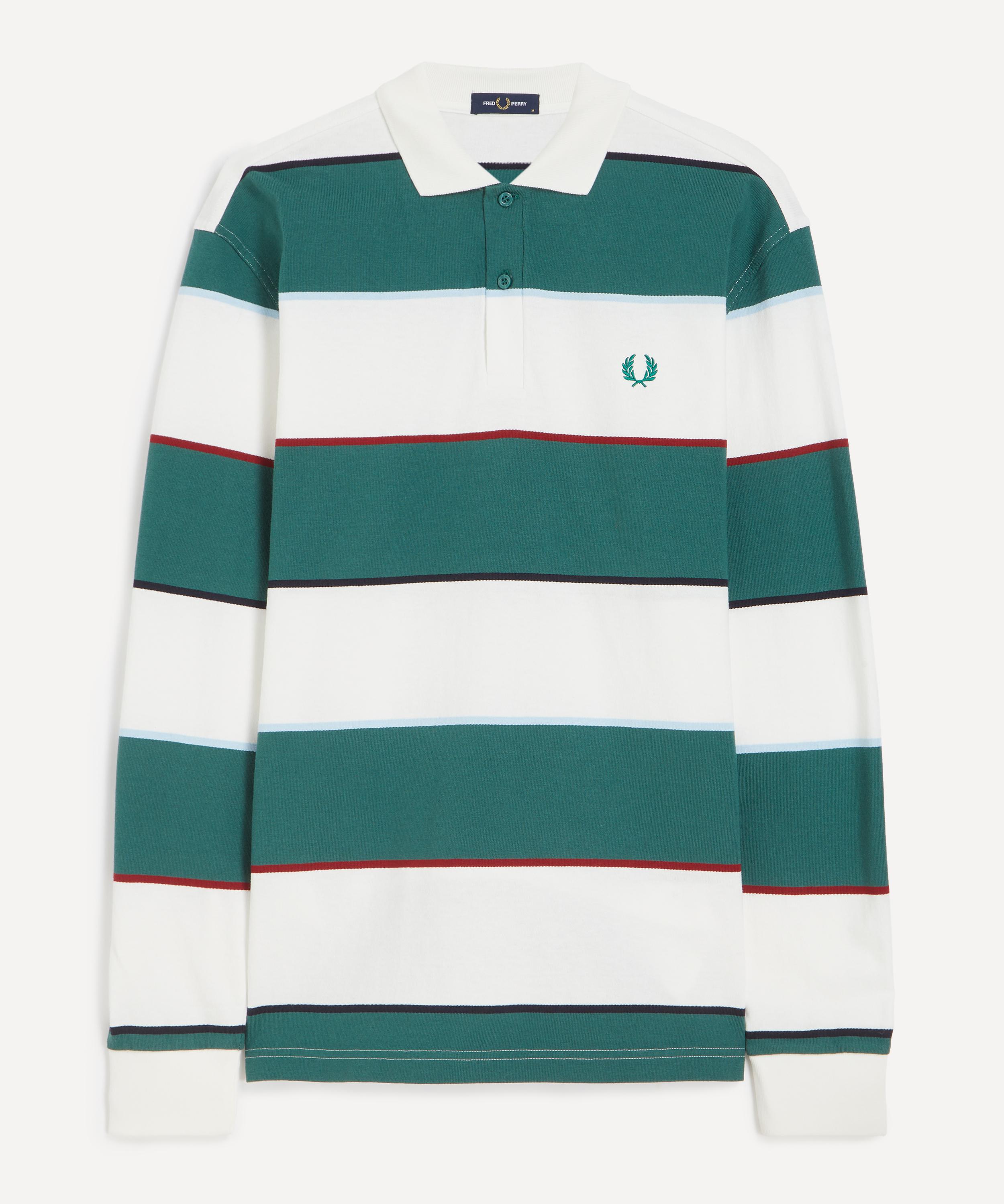 Fred Perry - Heavyweight Jersey Striped Polo Shirt image number 0