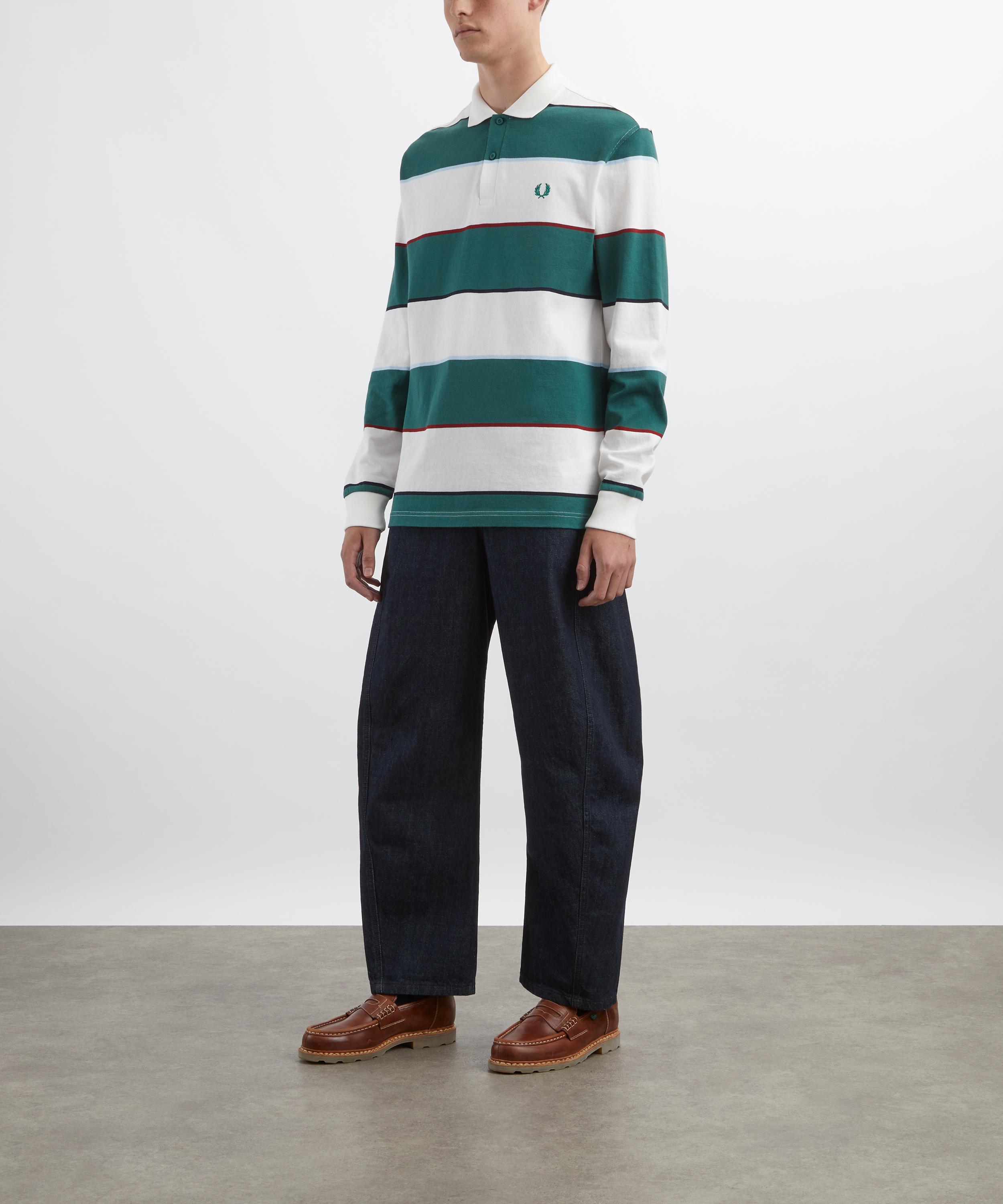 Fred Perry - Heavyweight Jersey Striped Polo Shirt image number 1