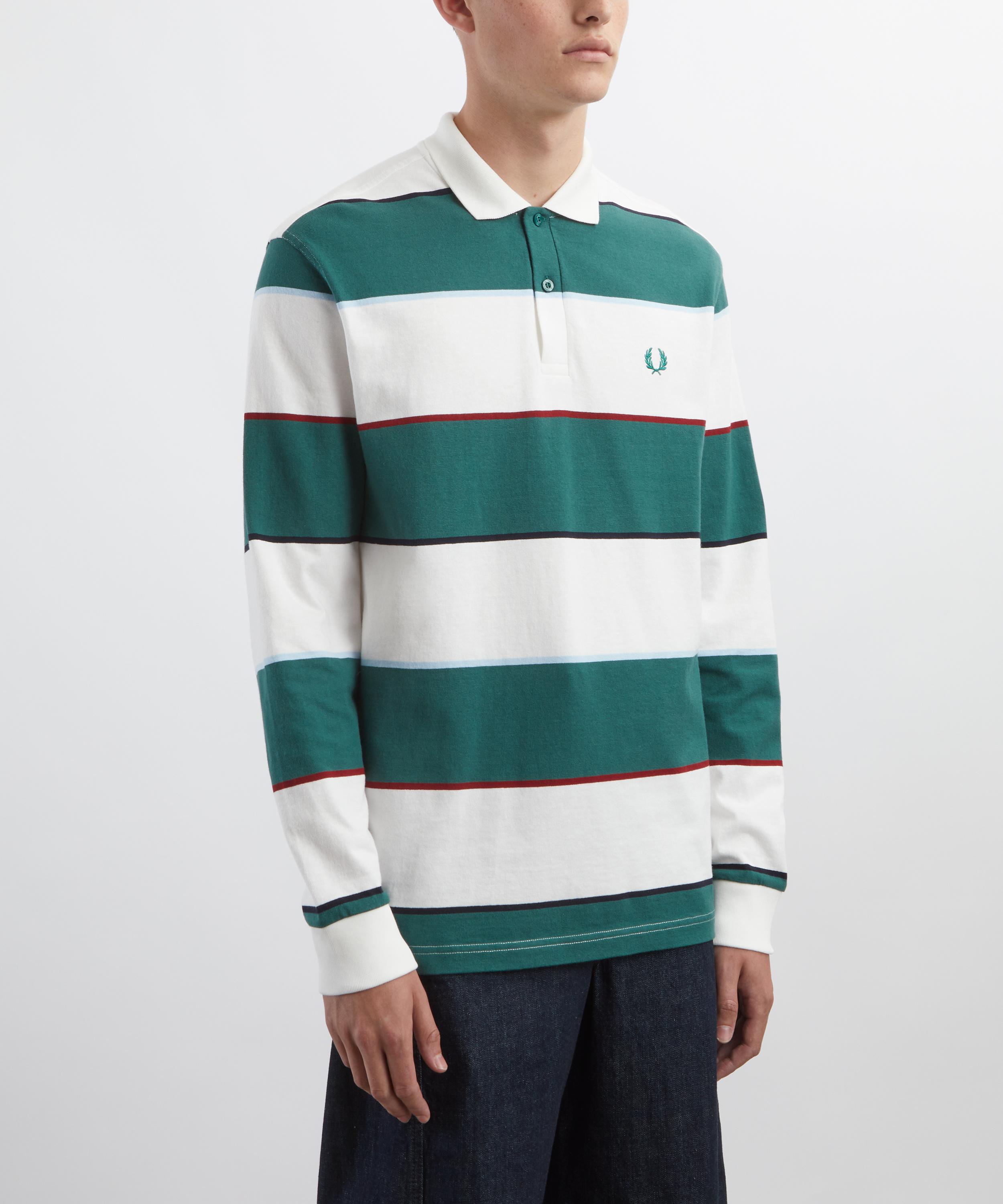 Fred Perry - Heavyweight Jersey Striped Polo Shirt image number 2