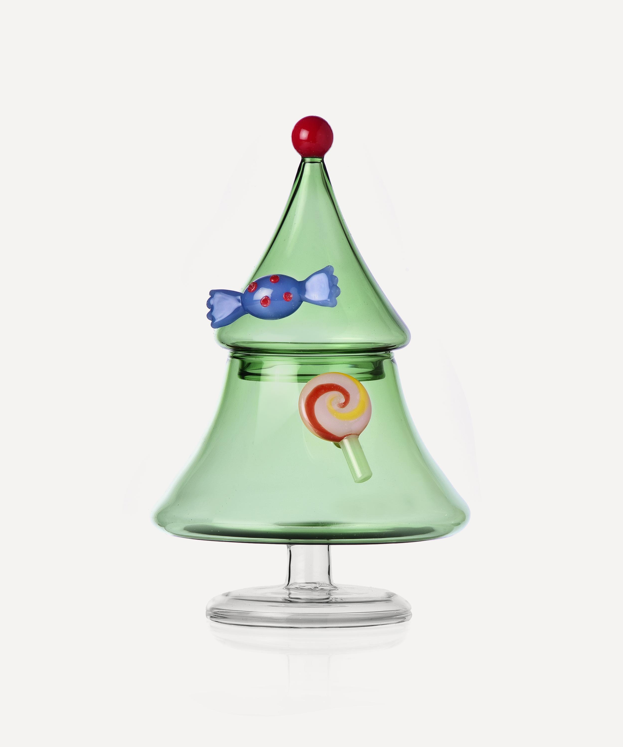 Christmas - Christmas Tree Glass Sugar Pot