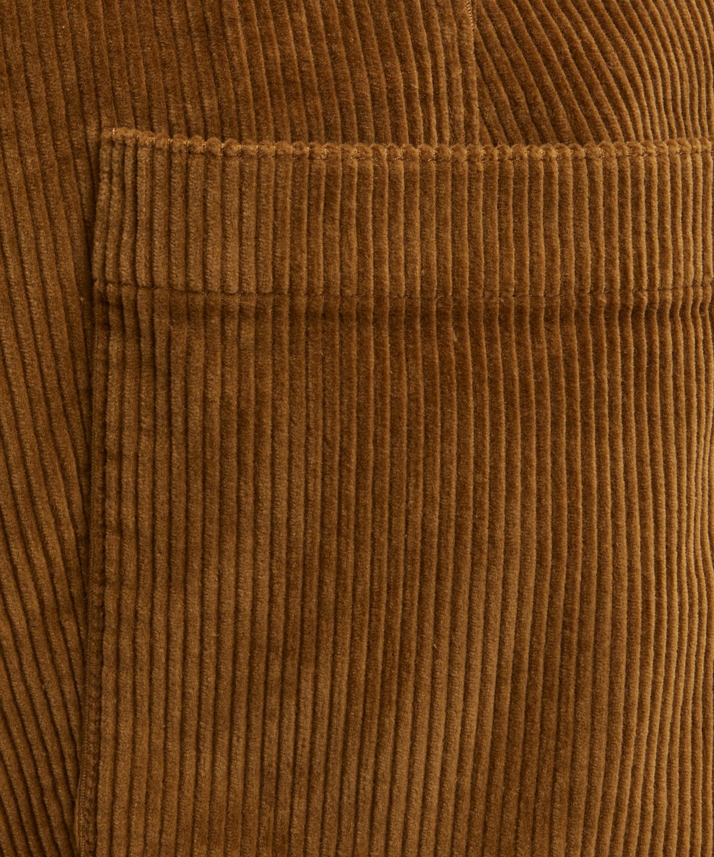 Barbour - Elmbank Beige Oversized Cord Trousers image number 4