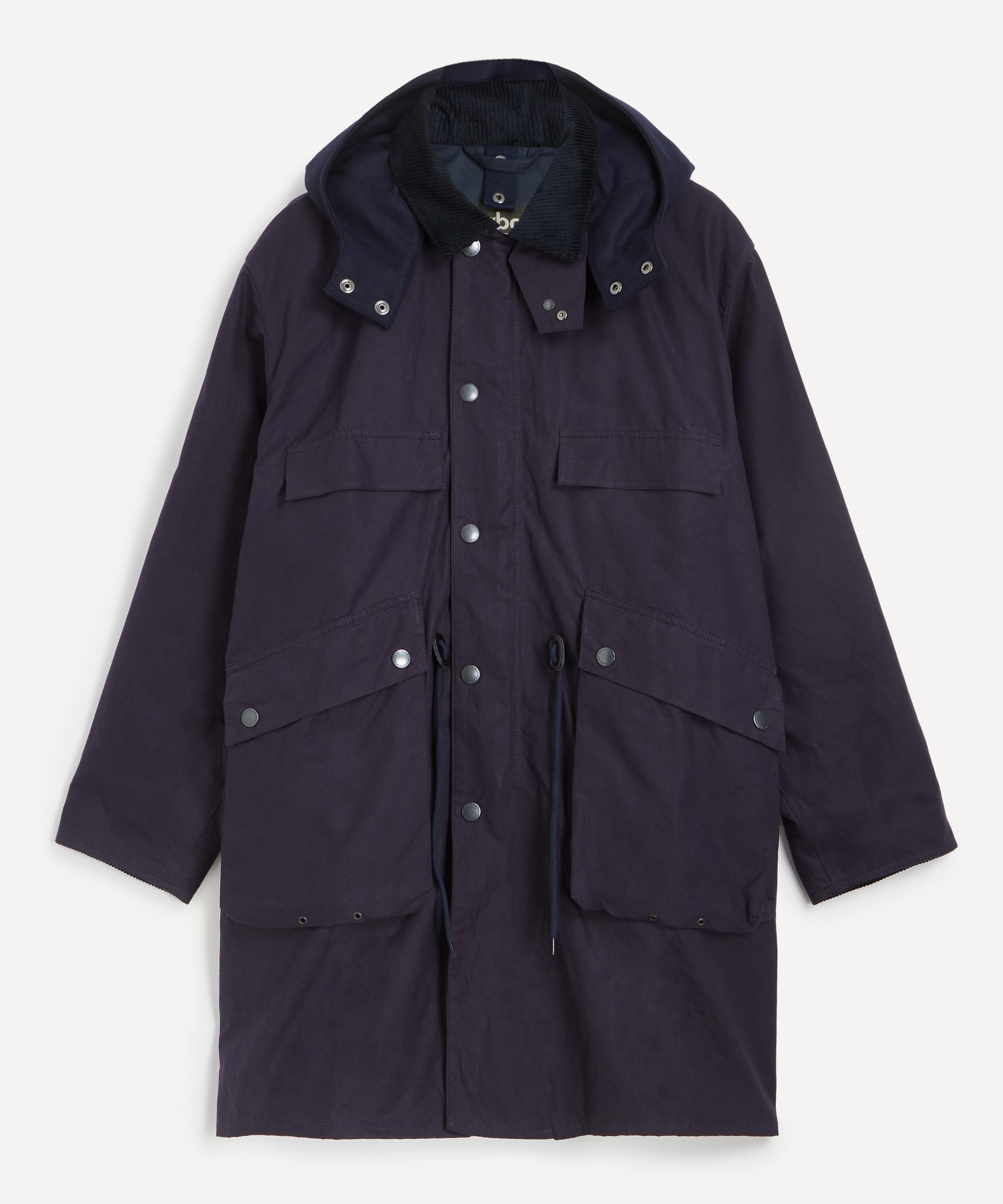 Barbour - x Kaptain Sunshine Dark Indigo Oversized Bedale Casual Field Coat image number 0