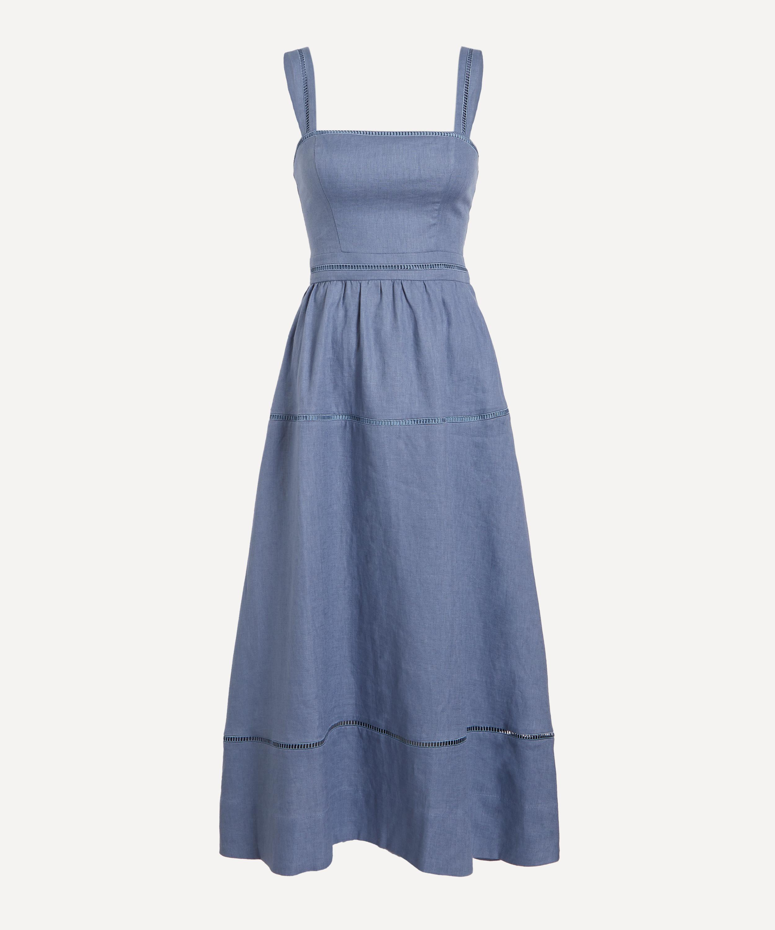 Reformation - Everett Cornflower Midi Dress 