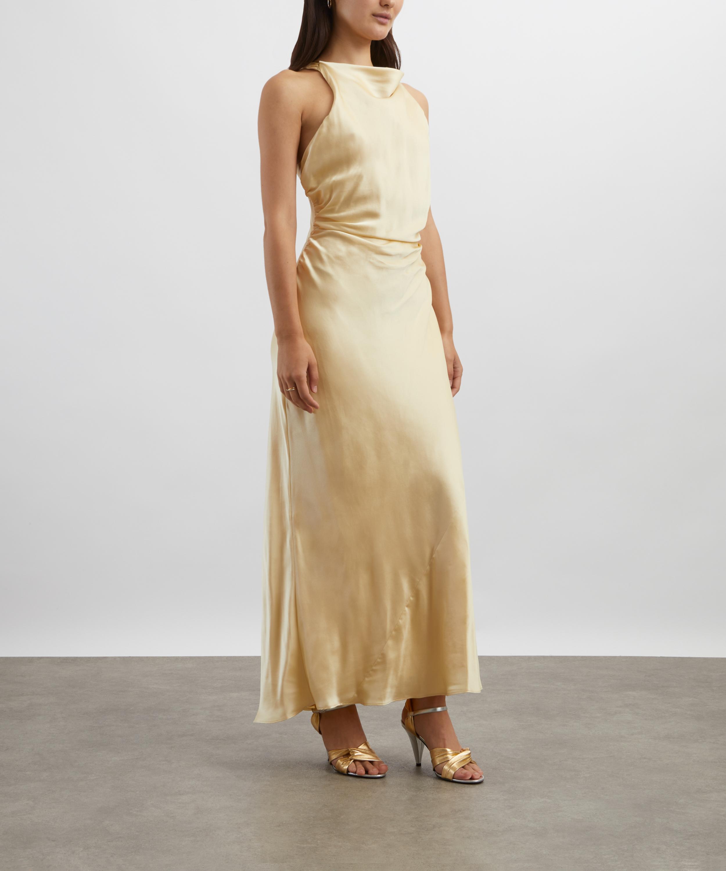 Reformation - Cassette Blonde Silk Dress  image number 1