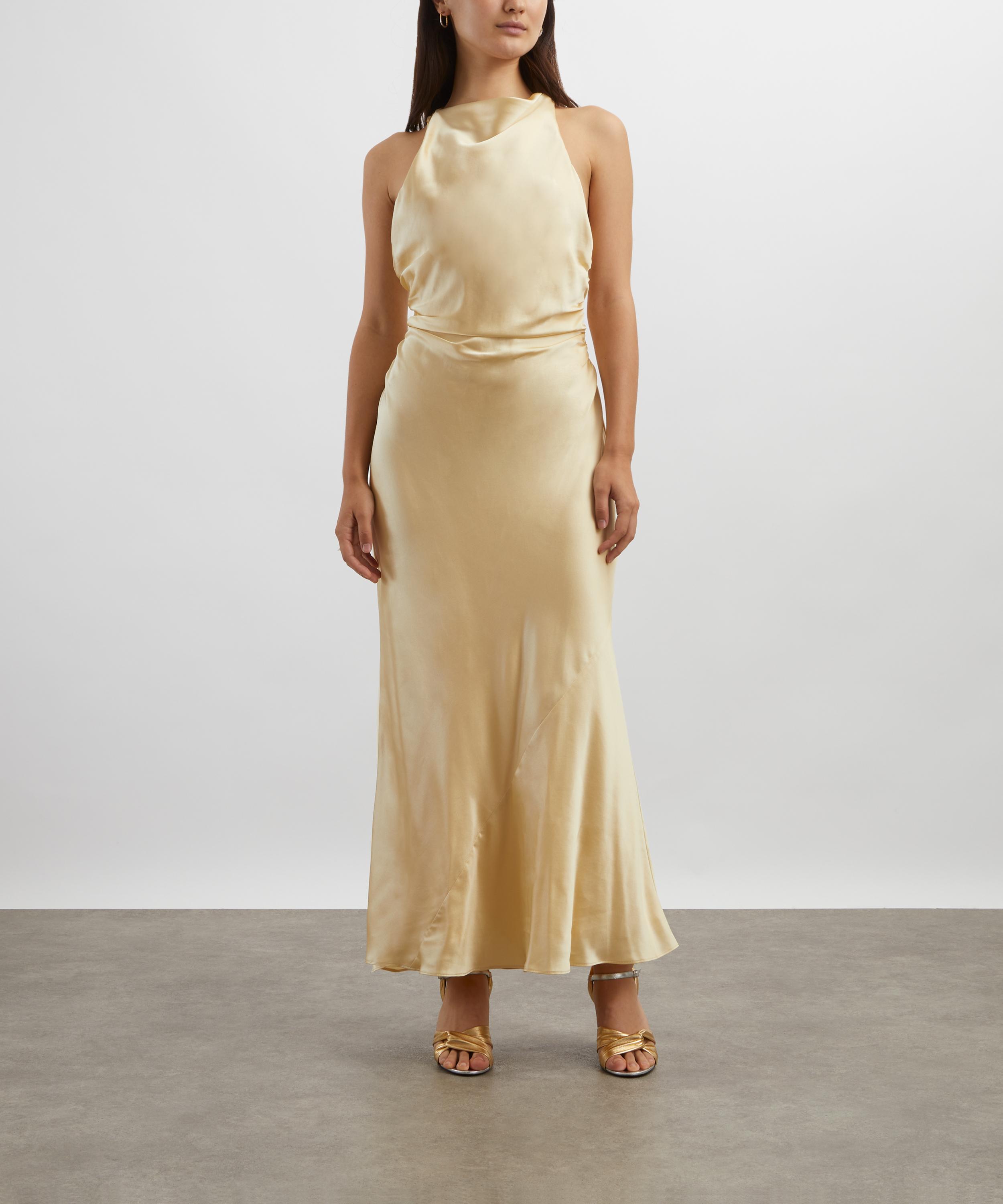 Reformation - Cassette Blonde Silk Dress  image number 2