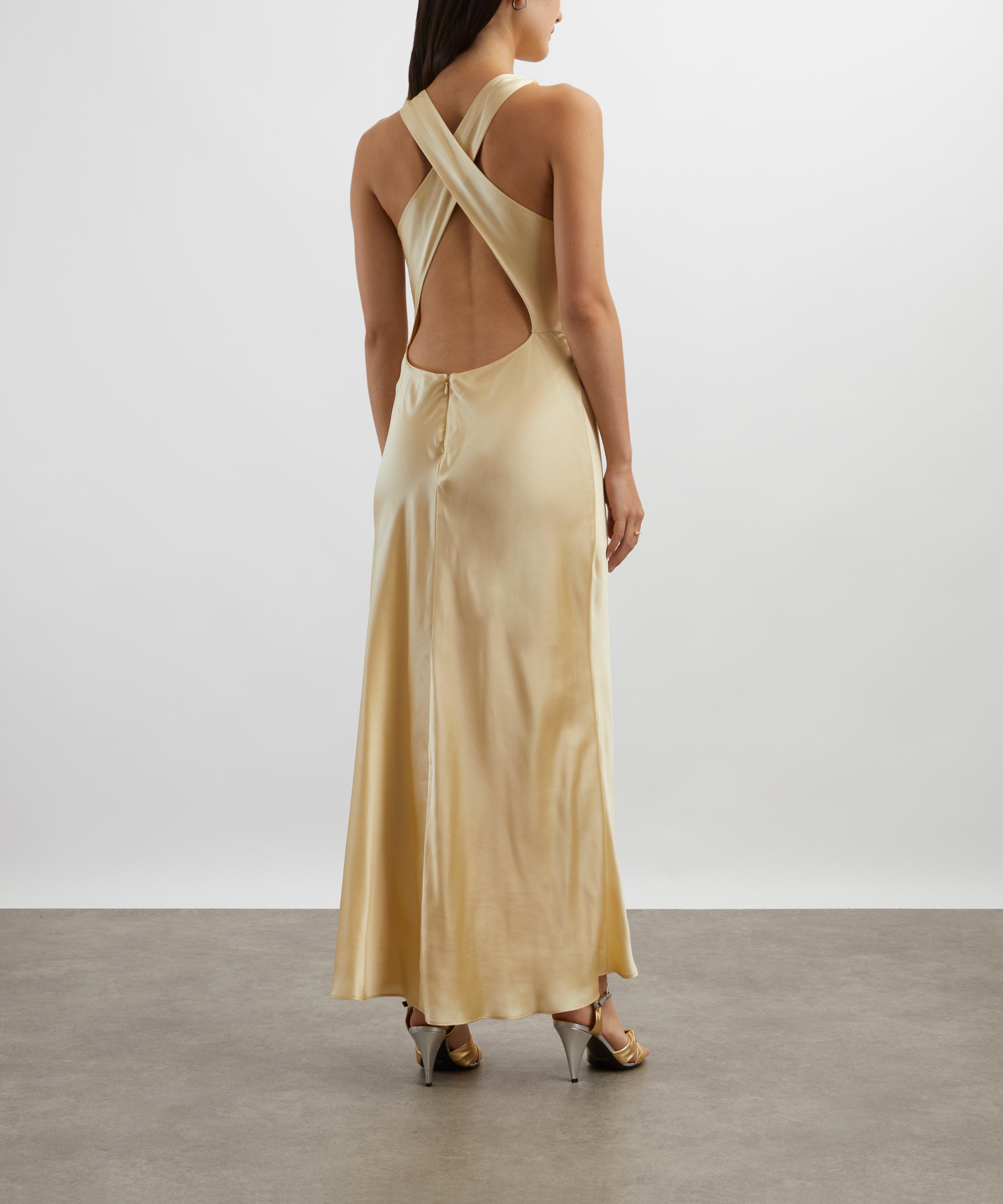Reformation - Cassette Blonde Silk Dress  image number 3