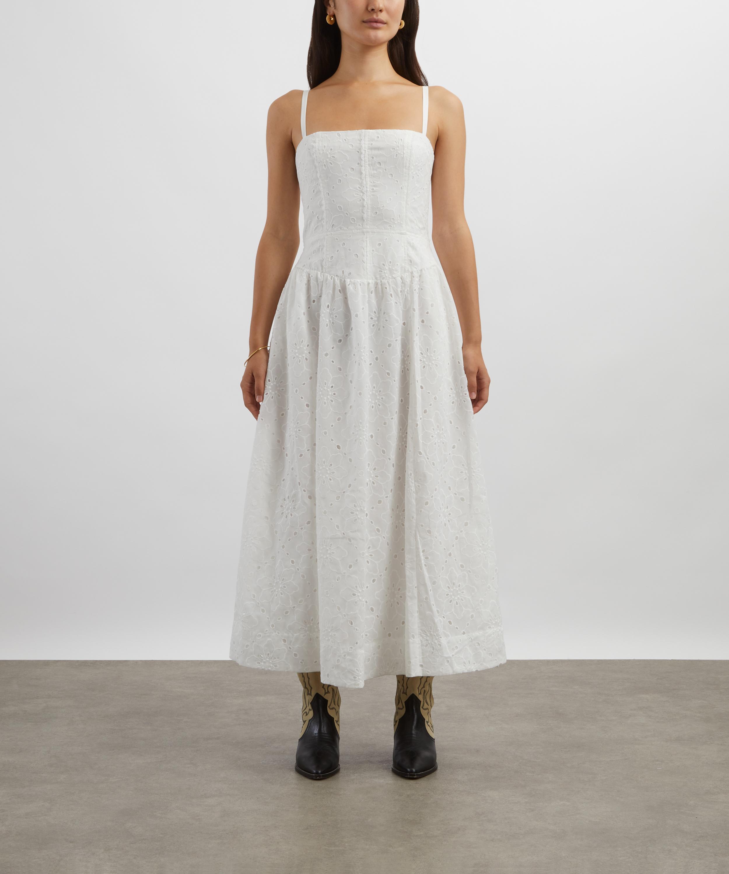 Reformation - Katarin White Broderie Anglaise Dress image number 2