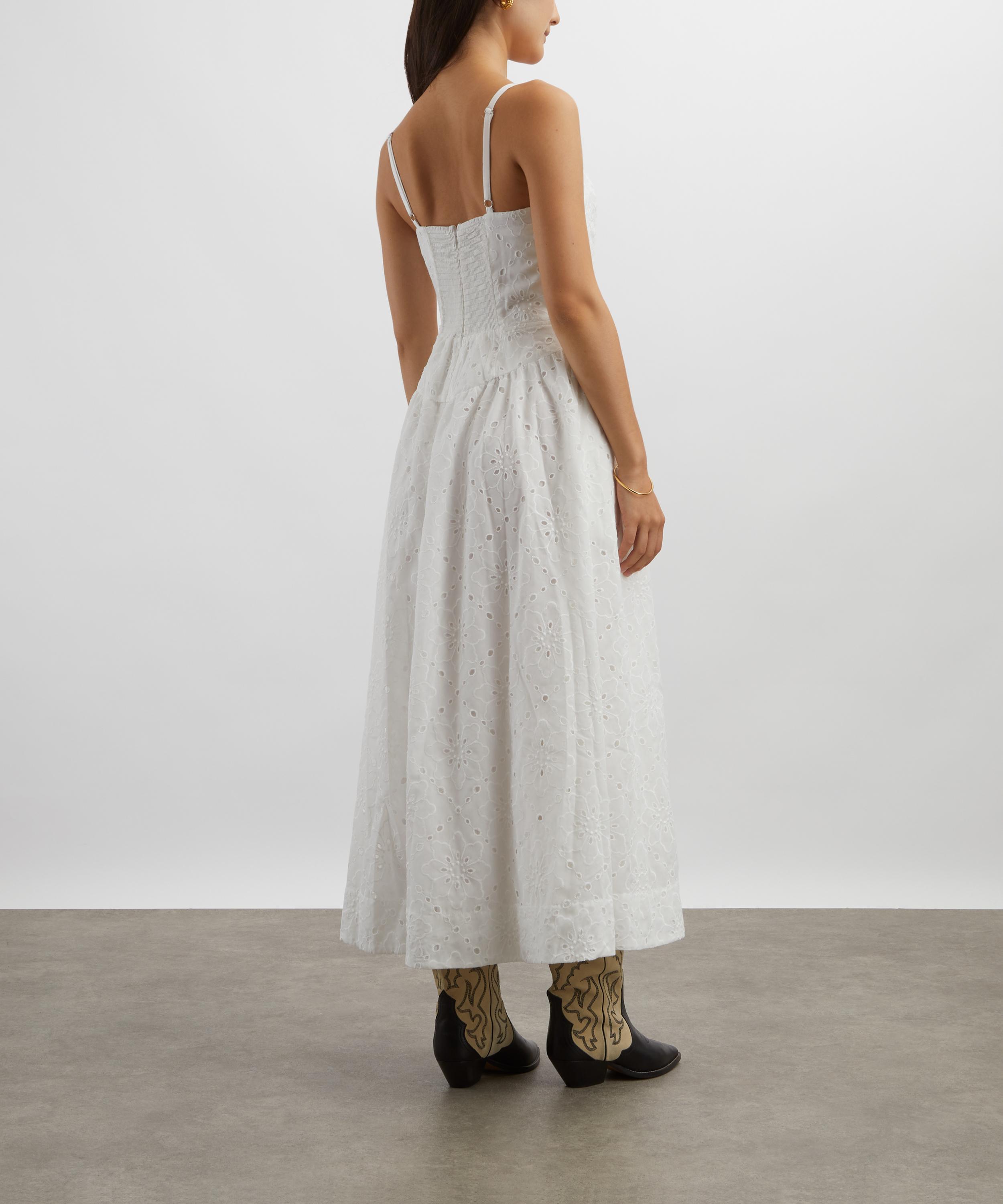 Reformation - Katarin White Broderie Anglaise Dress image number 3