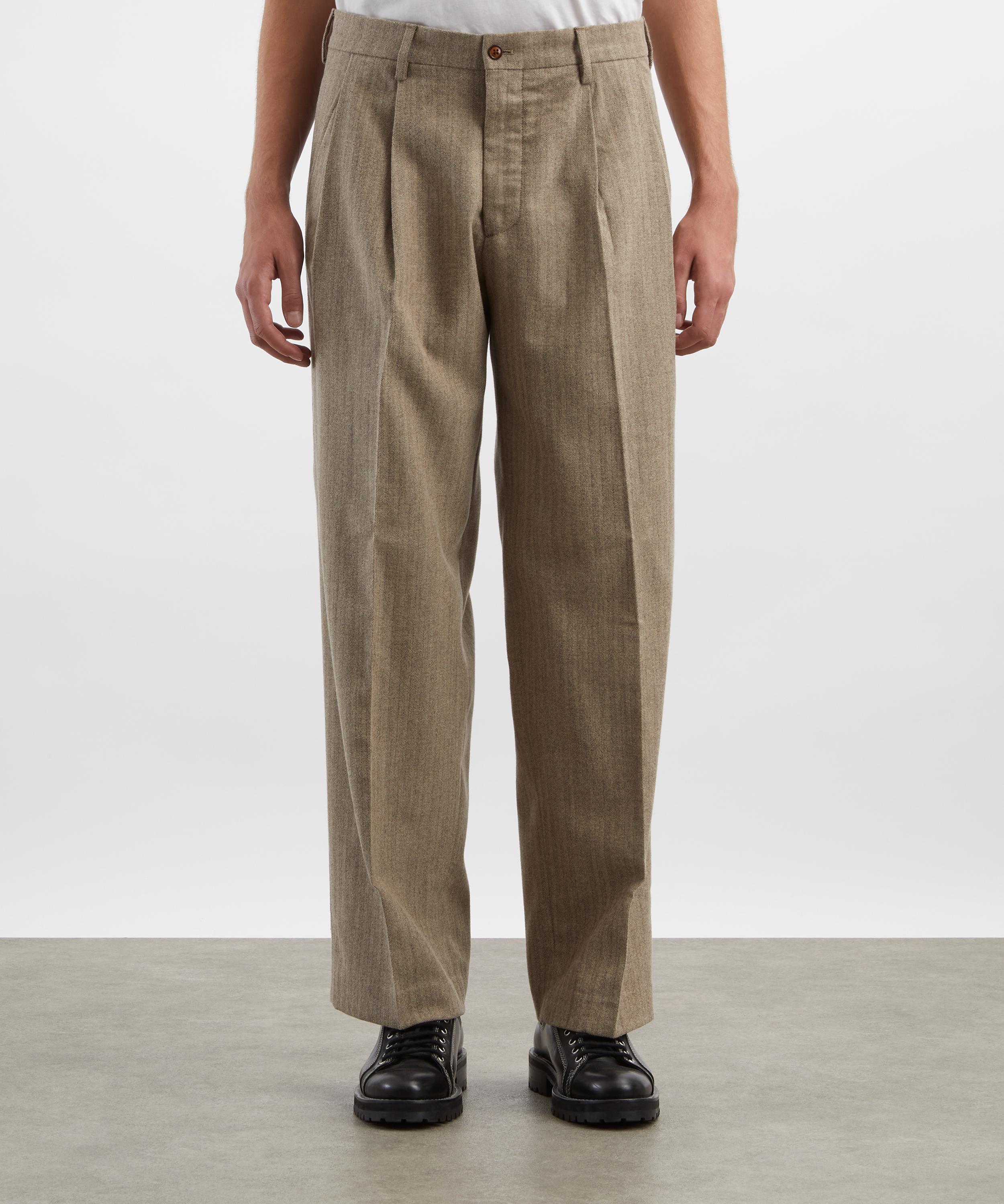 NN07 - Justin Herringbone Relaxed-Fit Trousers image number 2