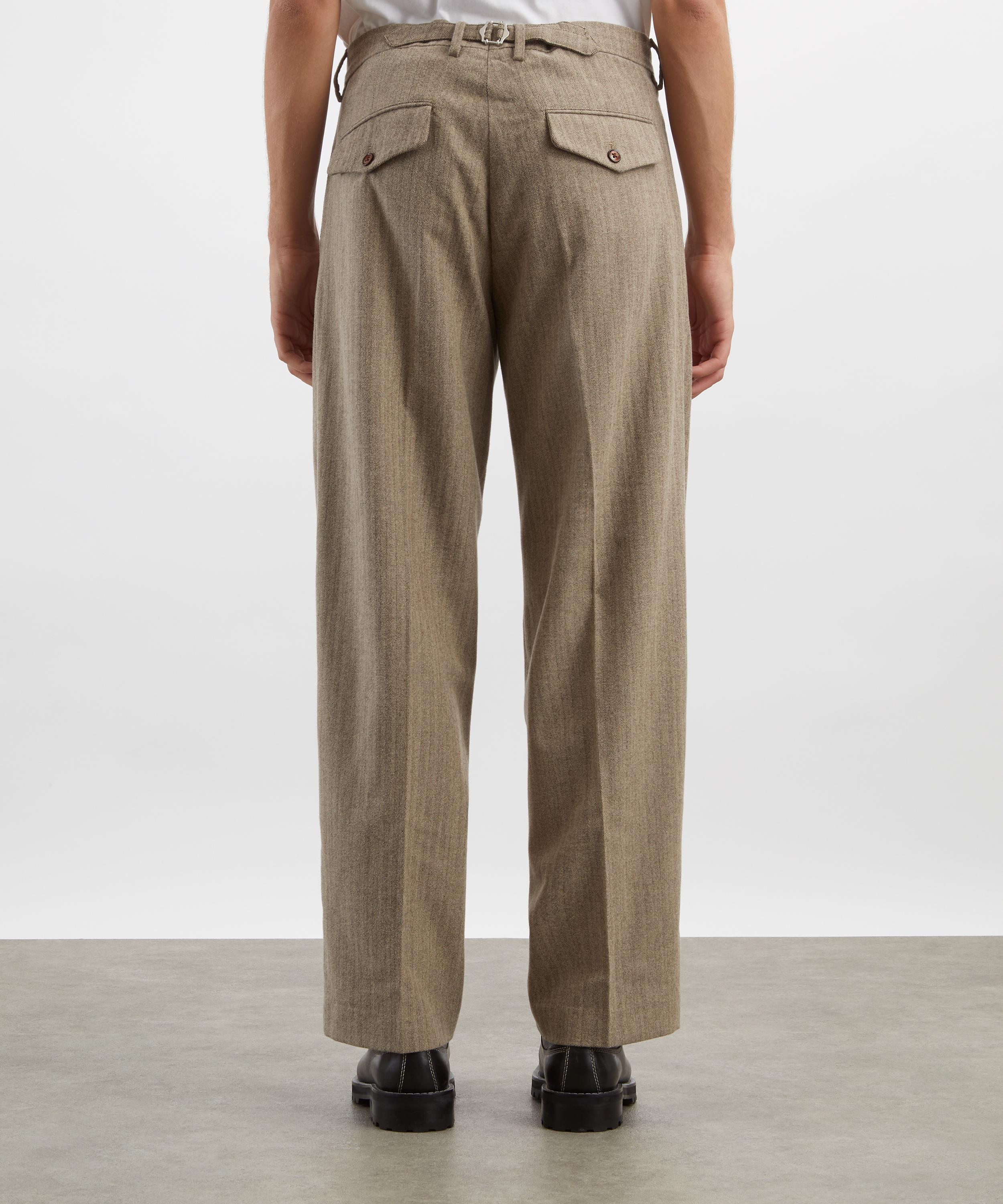 NN07 - Justin Herringbone Relaxed-Fit Trousers image number 3