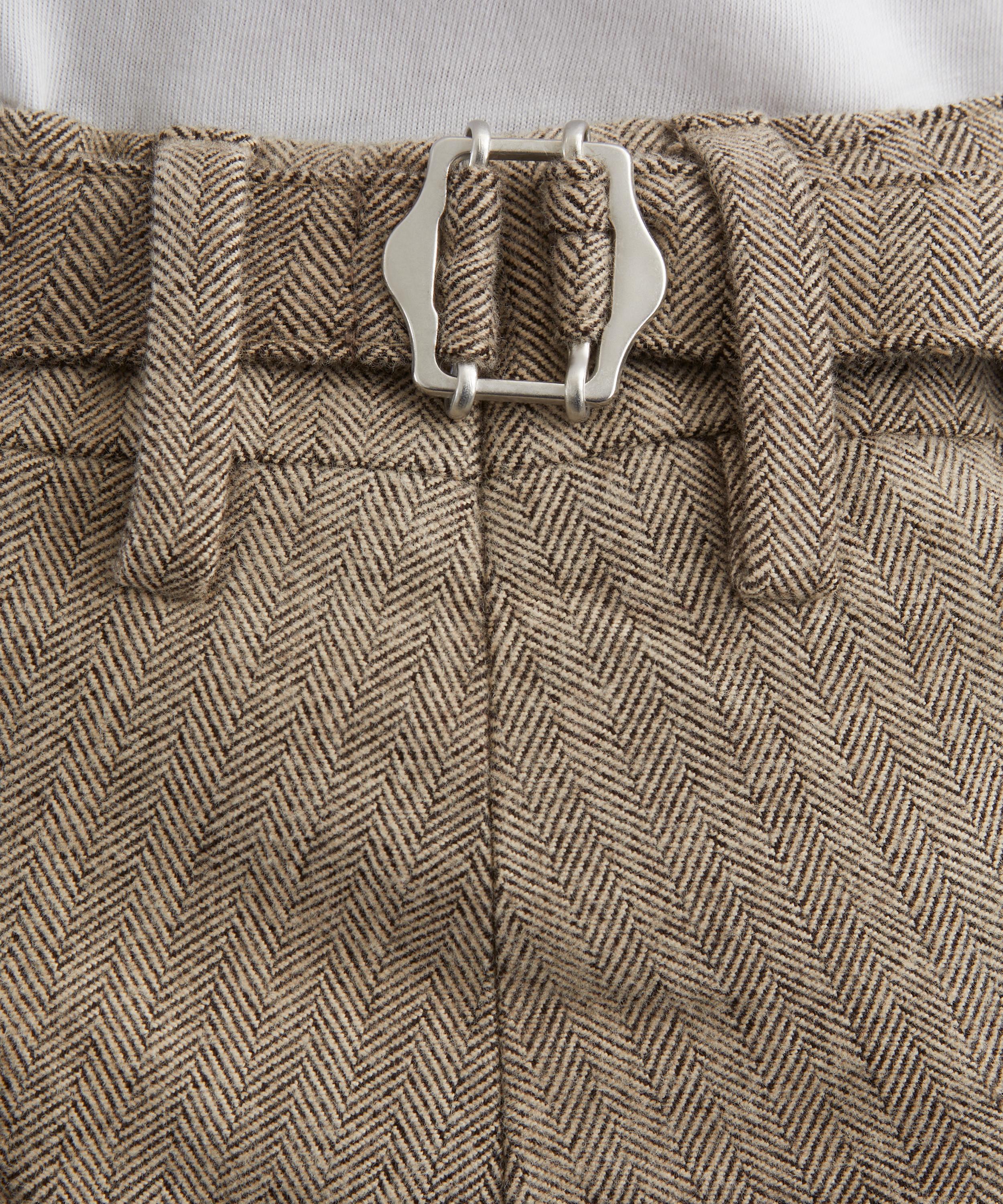 NN07 - Justin Herringbone Relaxed-Fit Trousers image number 4