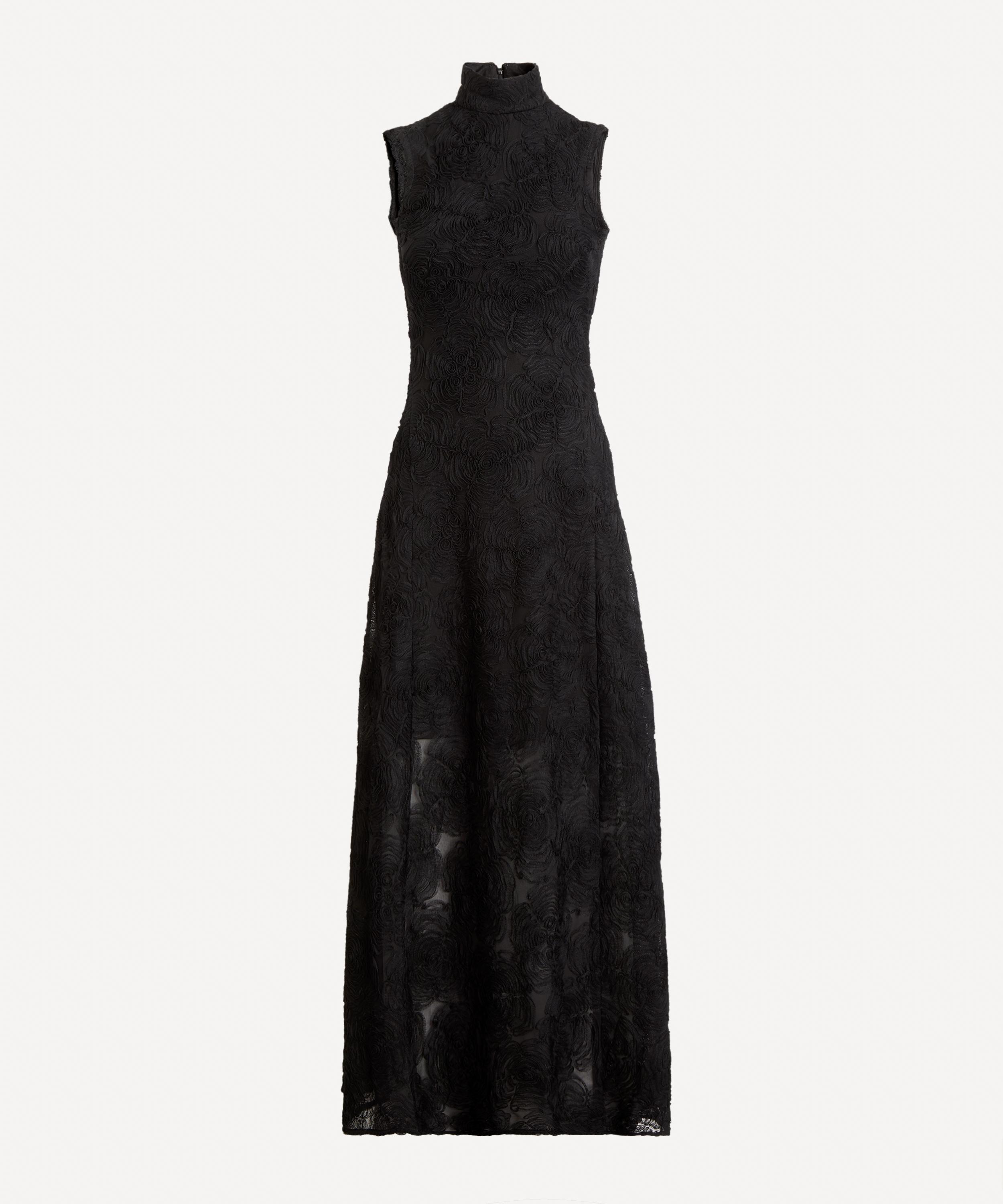 ROTATE Birger Christensen - Flower Mesh Maxi Dress image number 0