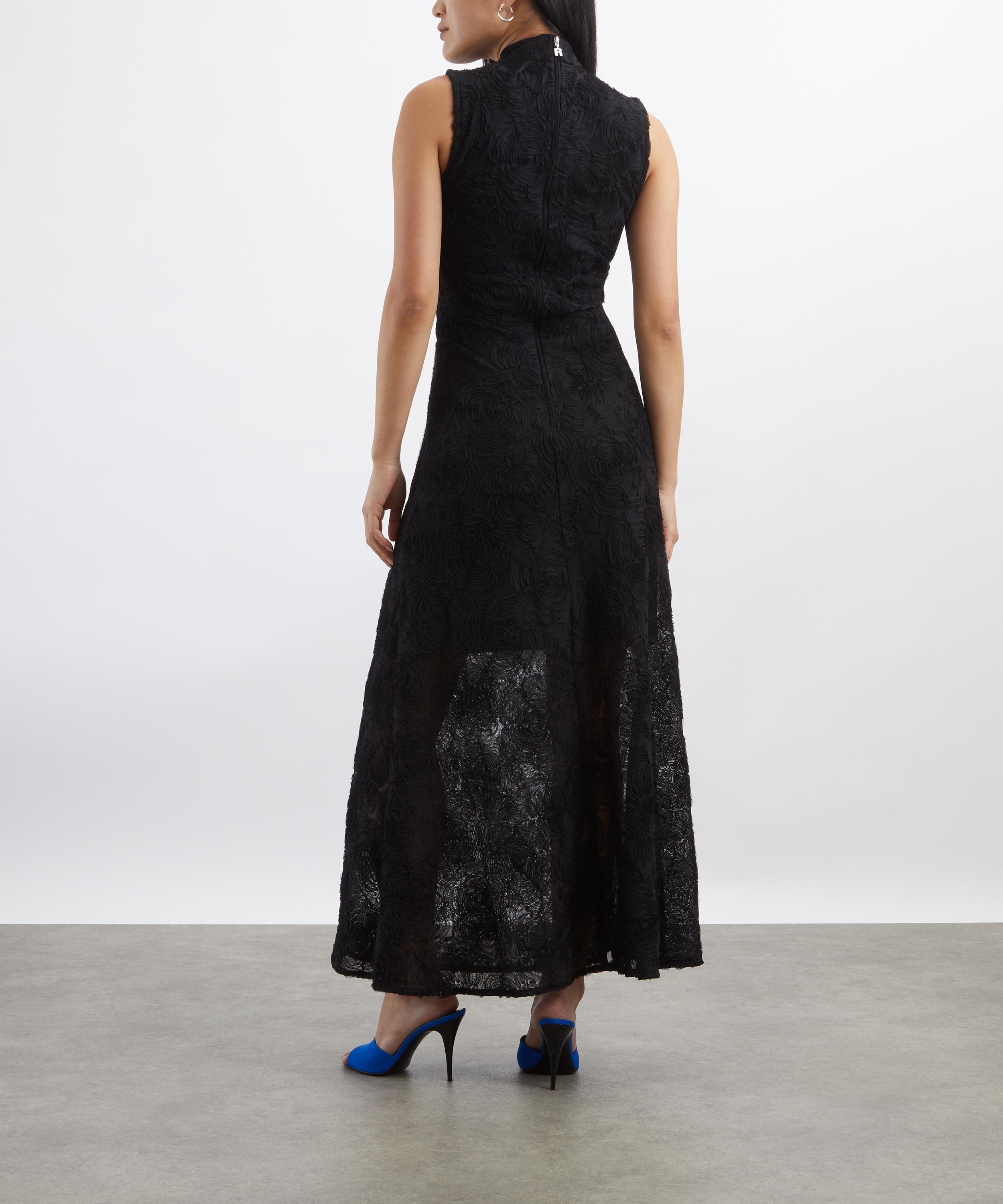 ROTATE Birger Christensen - Flower Mesh Maxi Dress image number 3