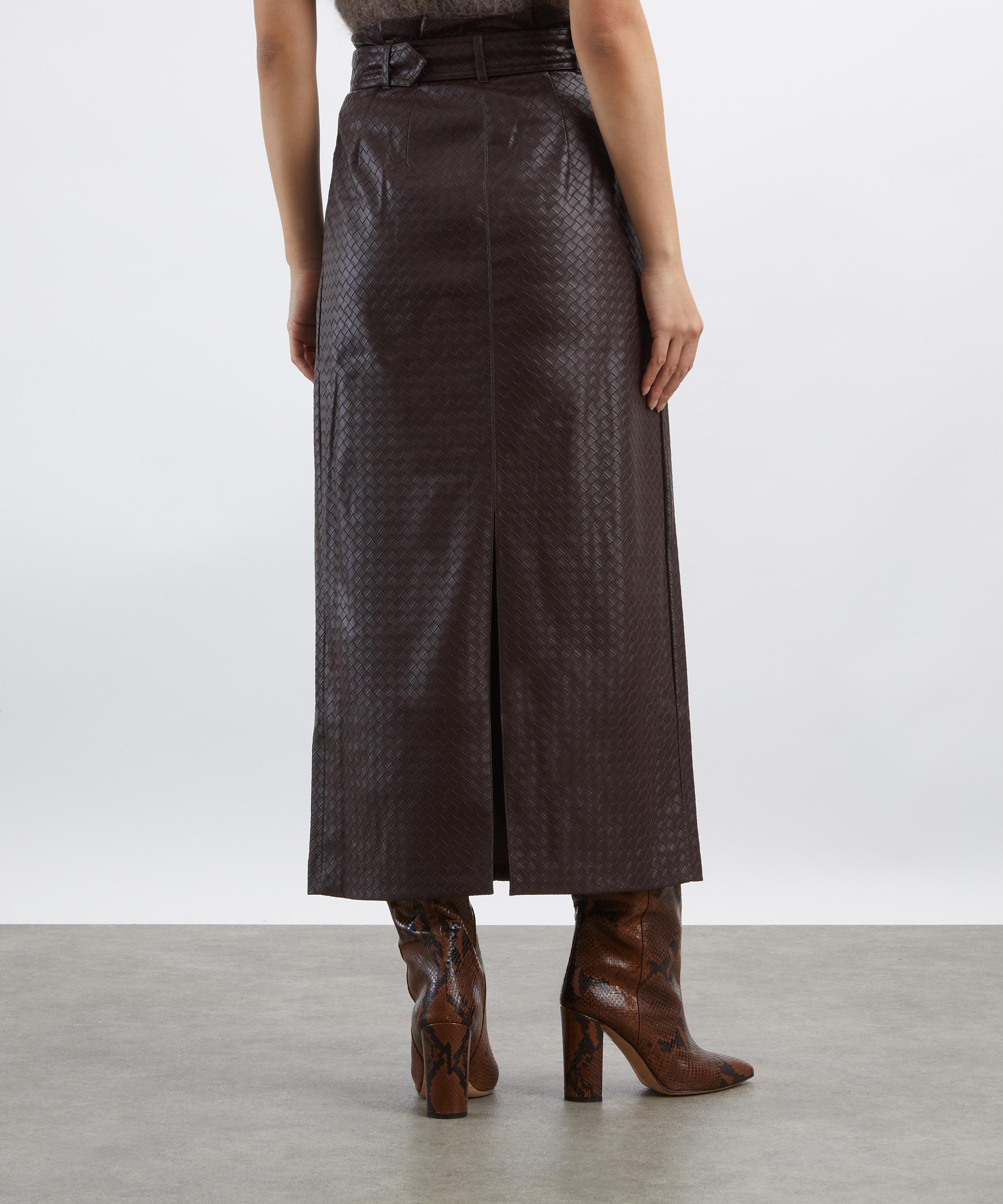 ROTATE Birger Christensen - Midi Paper Waist Skirt image number 0
