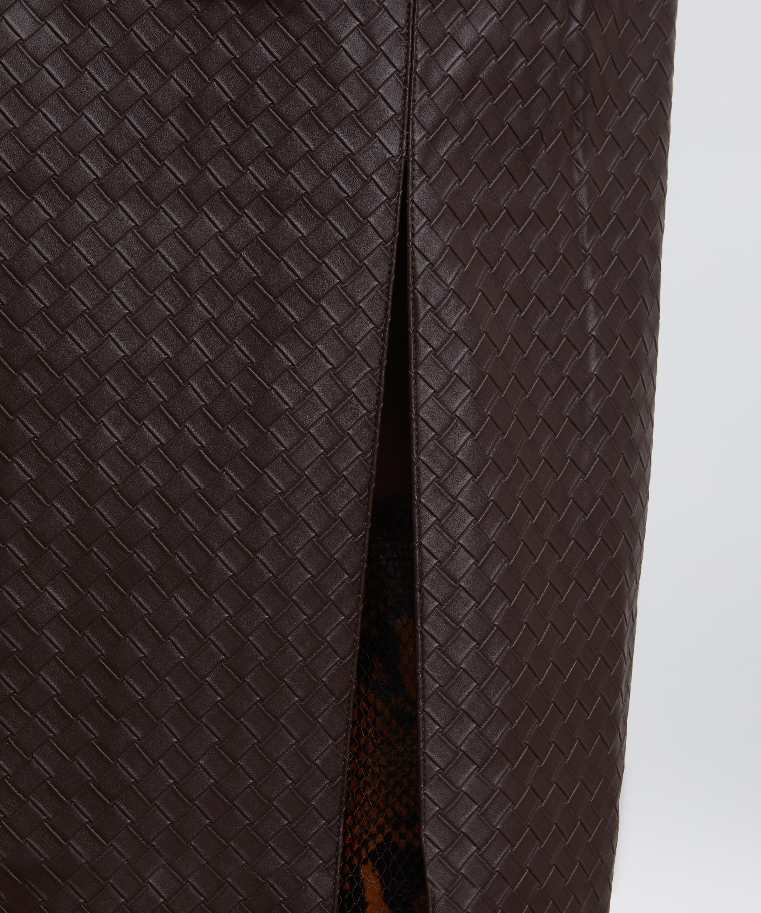 ROTATE Birger Christensen - Midi Paper Waist Skirt image number 1