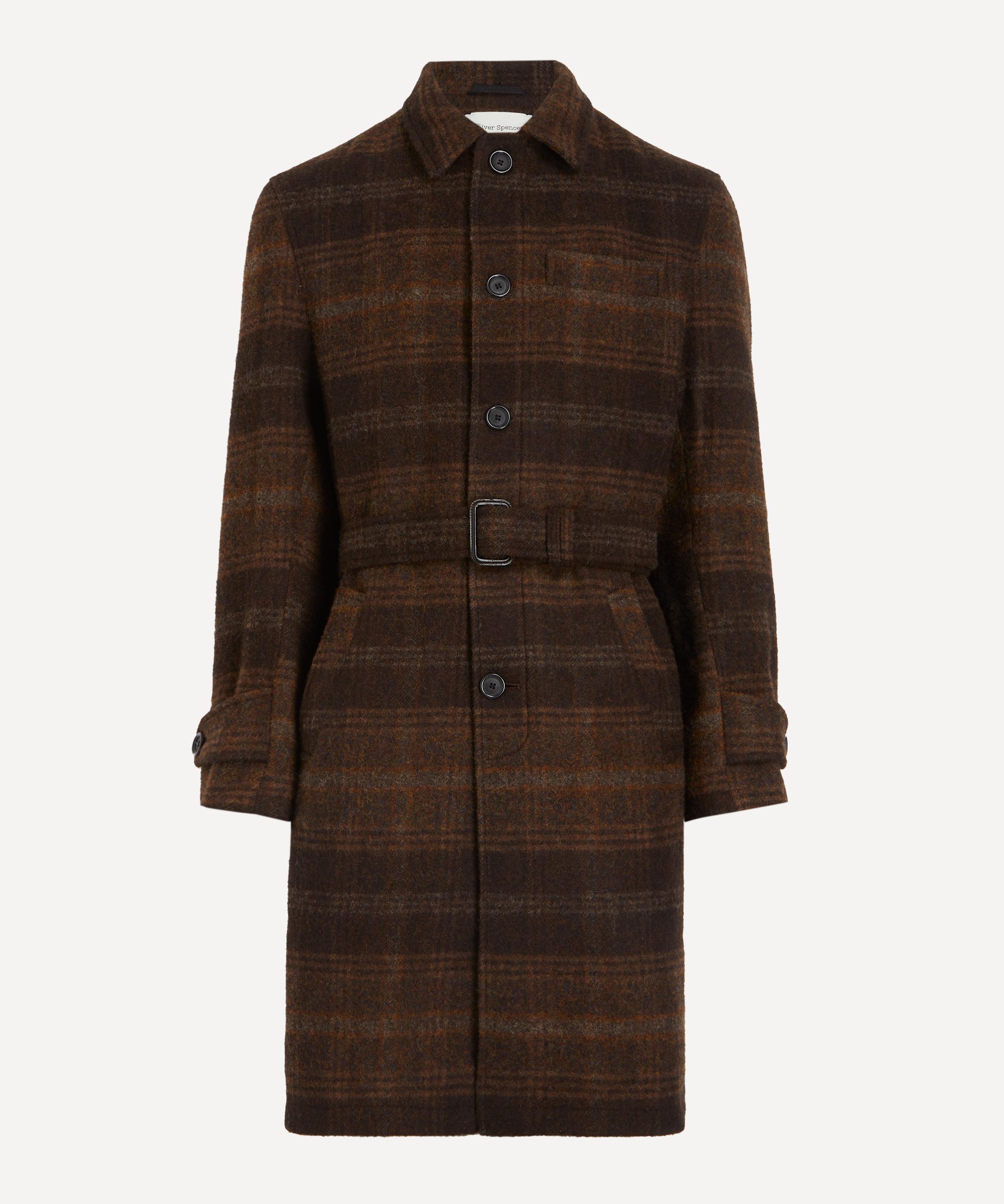 Oliver Spencer - Grandpa Staunton Brown Wool Coat image number 0