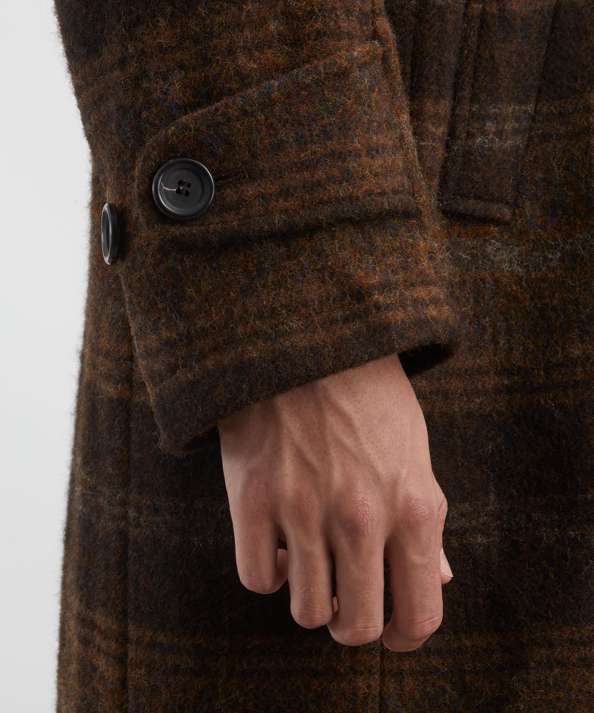 Oliver Spencer - Grandpa Staunton Brown Wool Coat image number 4