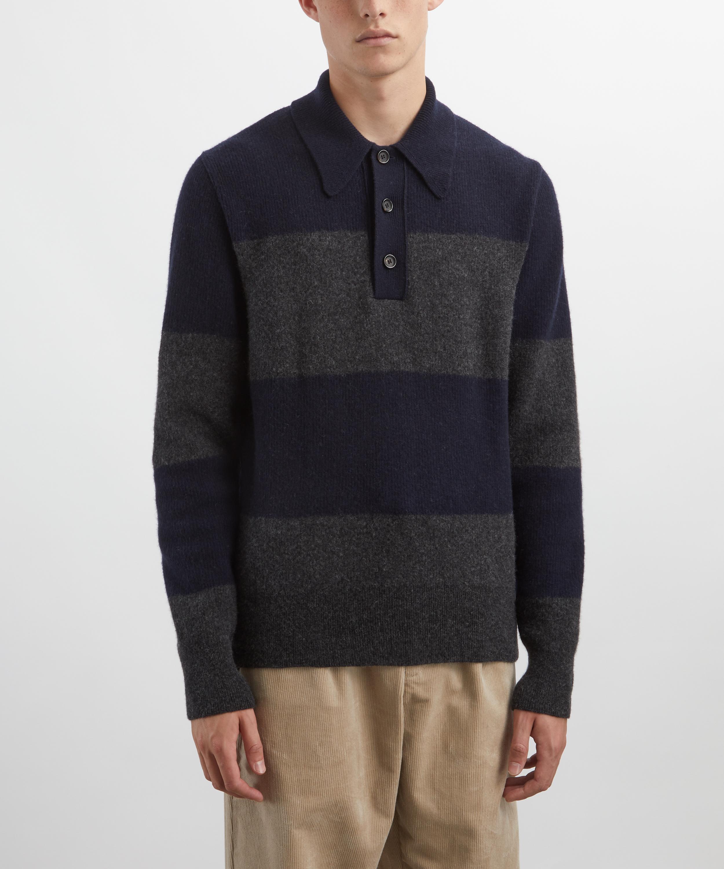 Oliver Spencer - Wren Knitted Polo Shirt image number 2