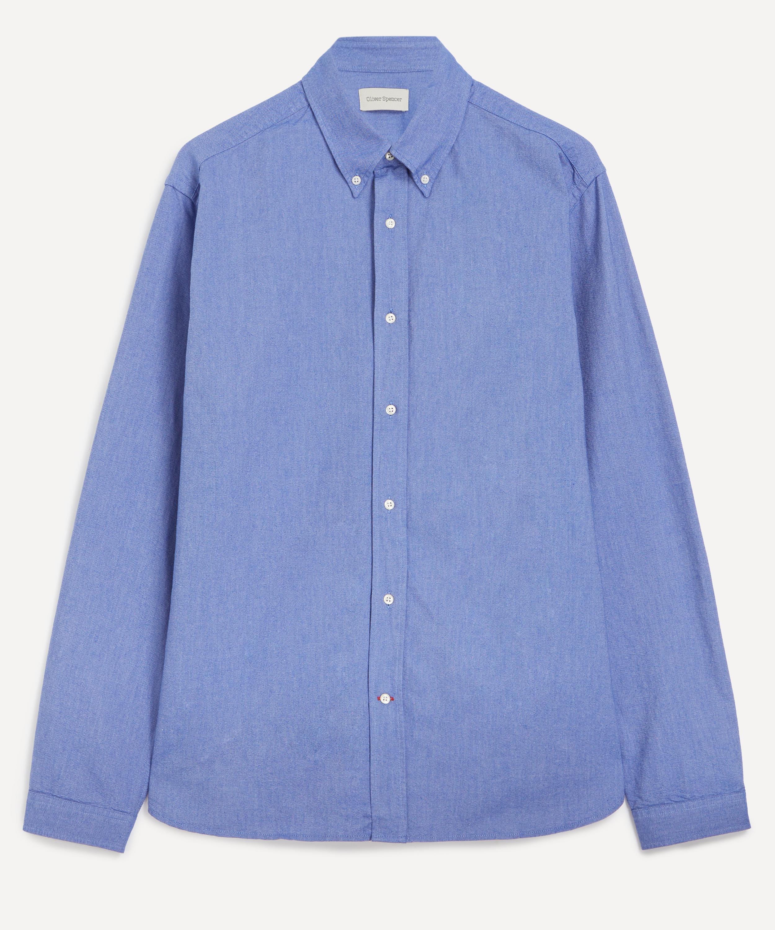 Oliver Spencer - McKenzie Blue Brook Shirt image number 0