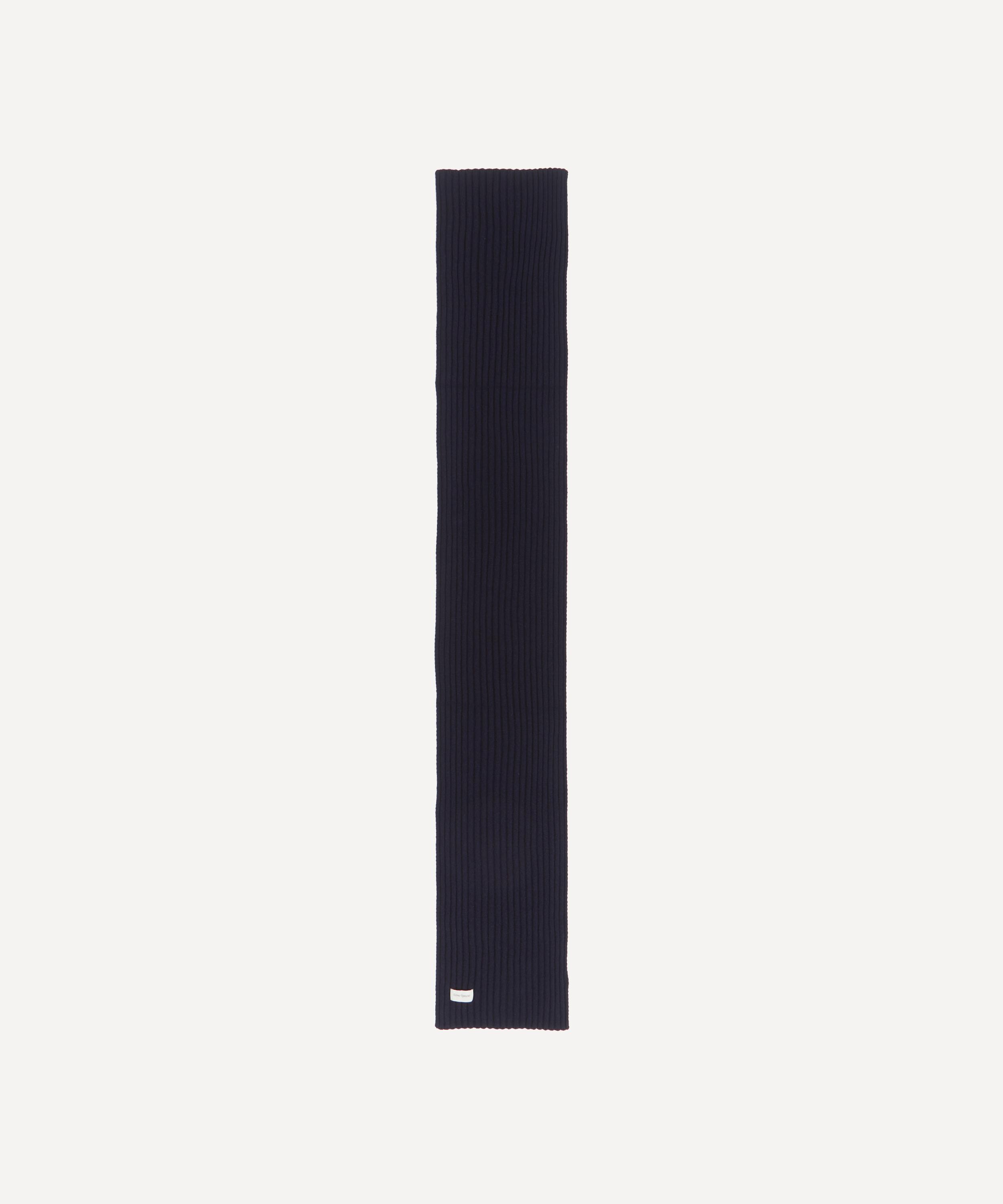 Oliver Spencer - Navy Soane Ribbed Scarf