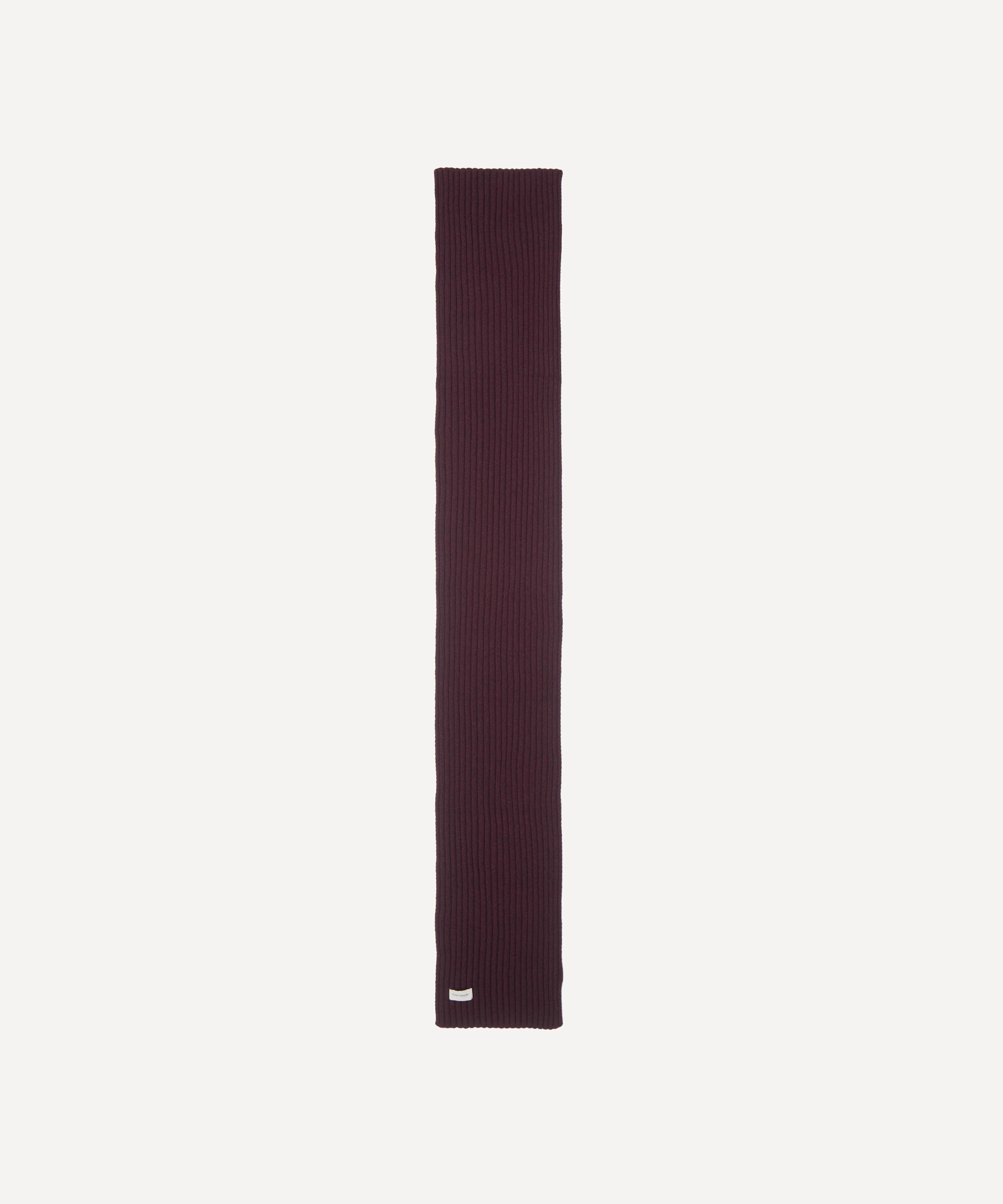 Oliver Spencer - Purple Soane Ribbed Scarf