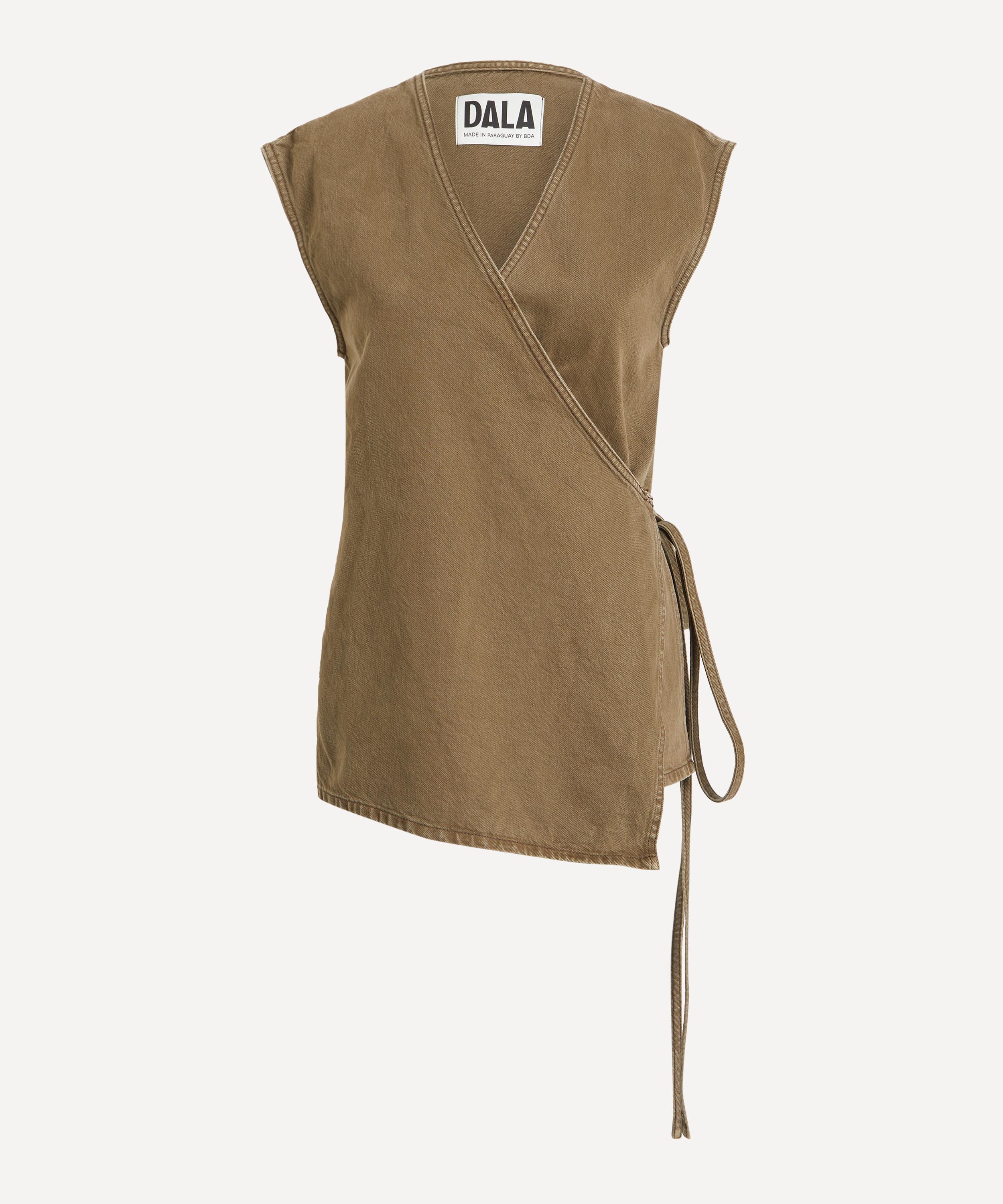 DALA - Denim Wrap Top image number 0
