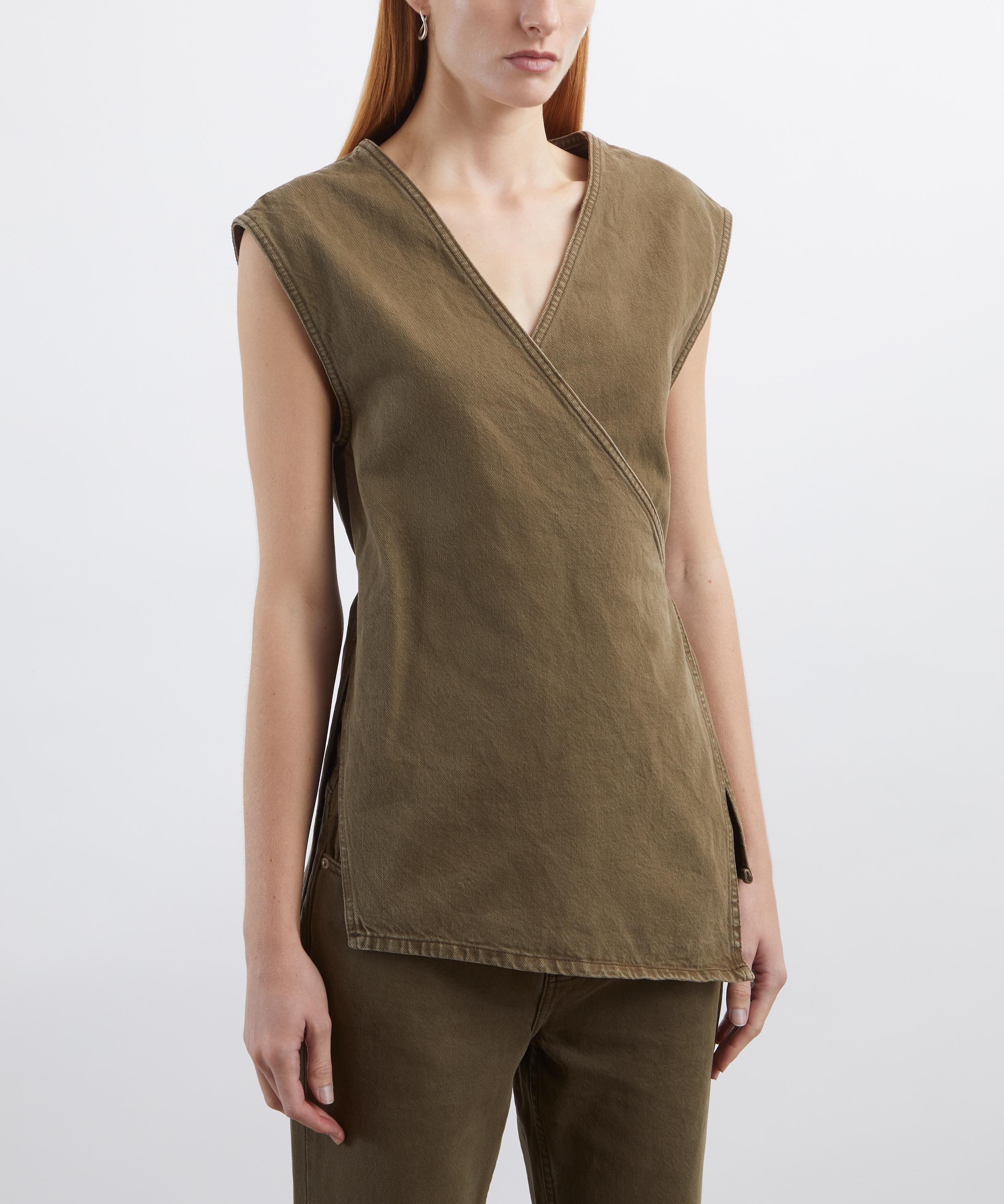 DALA - Denim Wrap Top image number 2