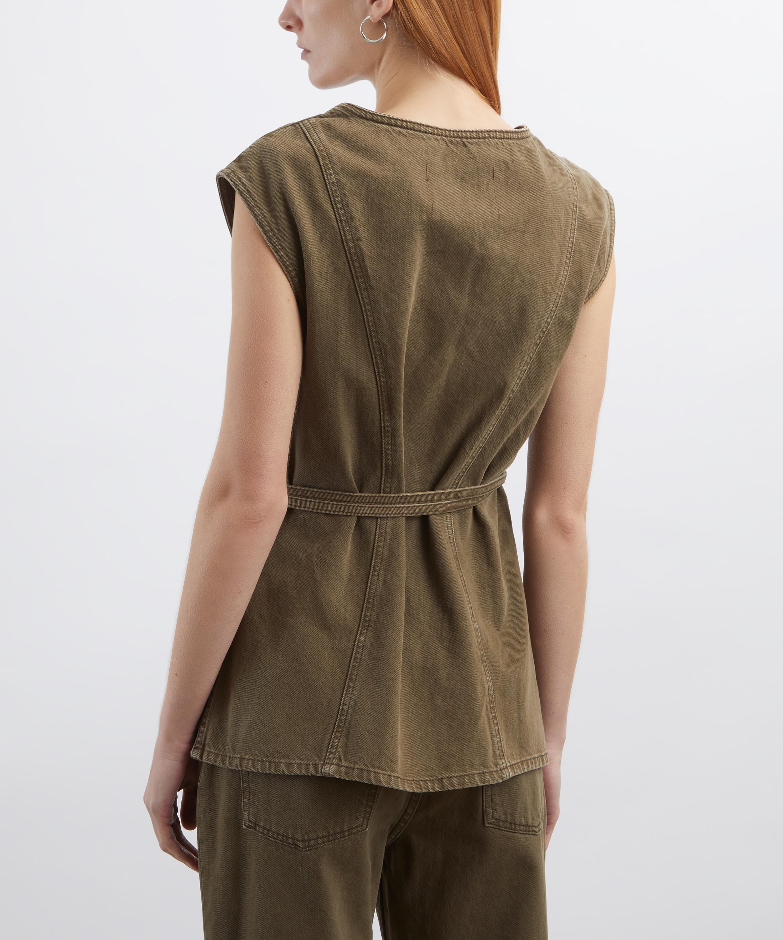 DALA - Denim Wrap Top image number 3